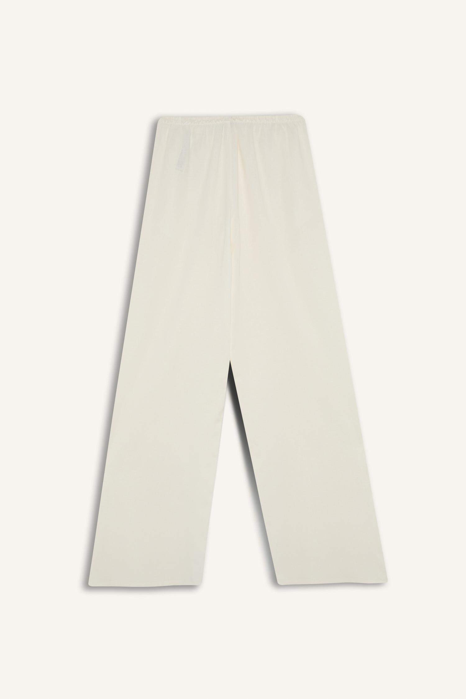 Широкие брюки из смесового льна, коллекция Coool