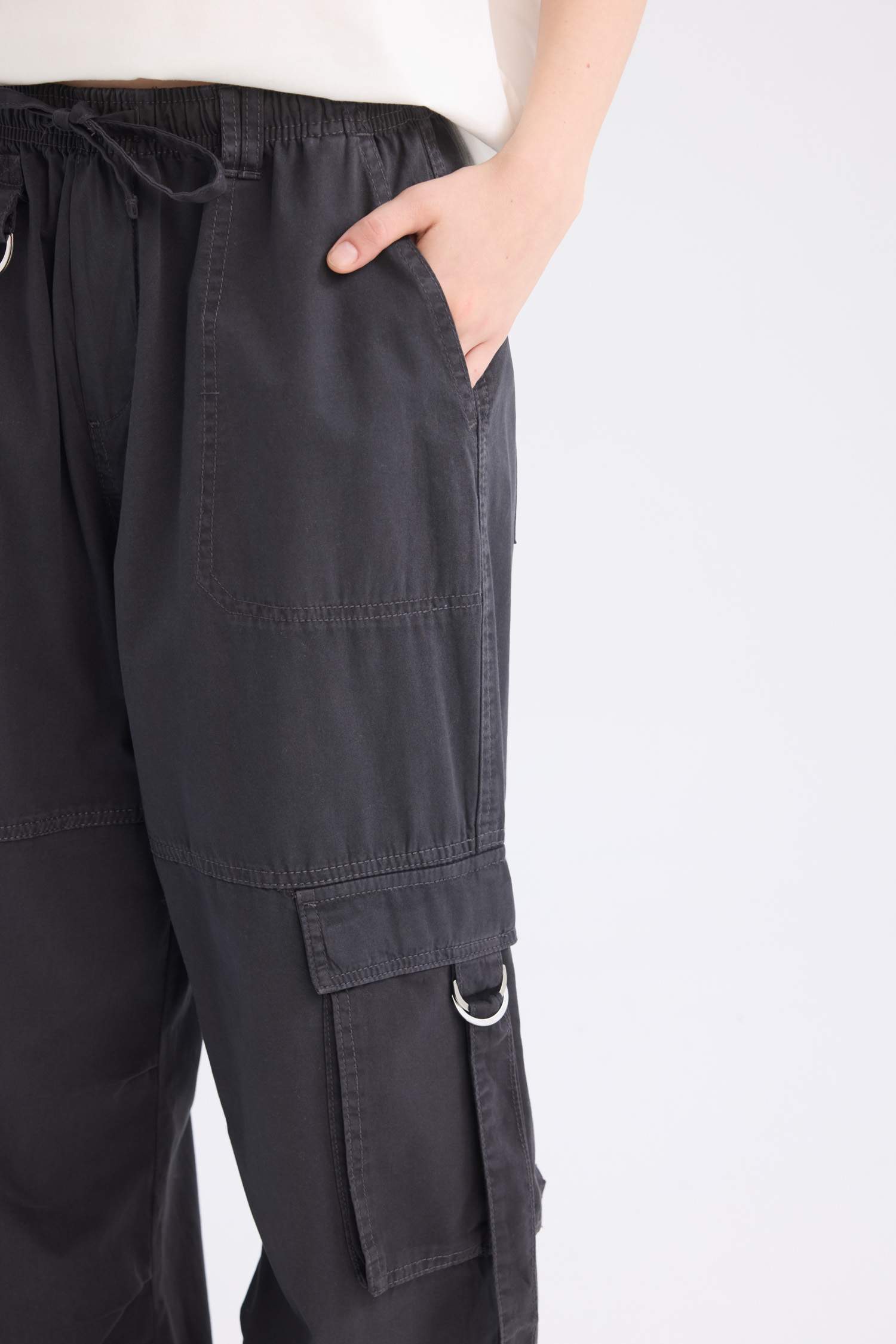 Coool габардин карго брюки с нормальной талией