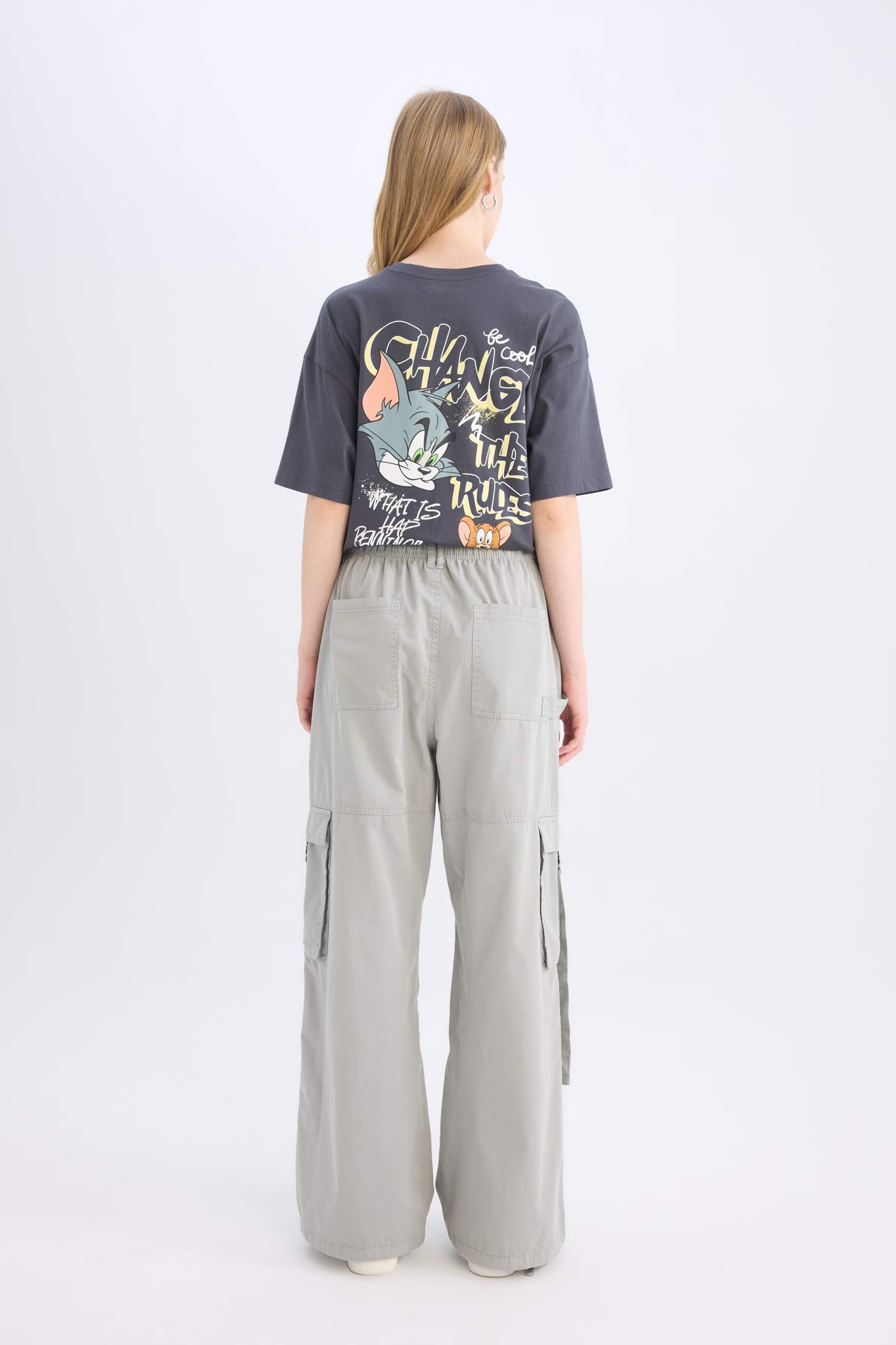 Coool Парашютные Карго Нормальная Талия Габардин Брюки