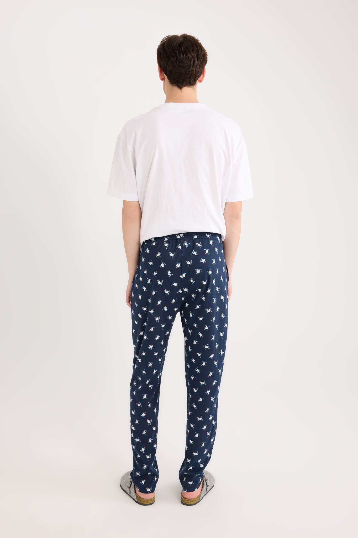 Regular Fit Beli Bağcıklı Cepli Pijama Altı