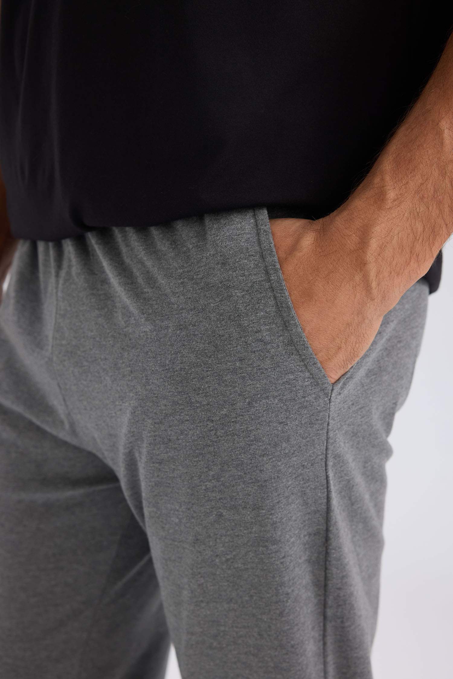 سروال بيجامة قصة عادية بجيب