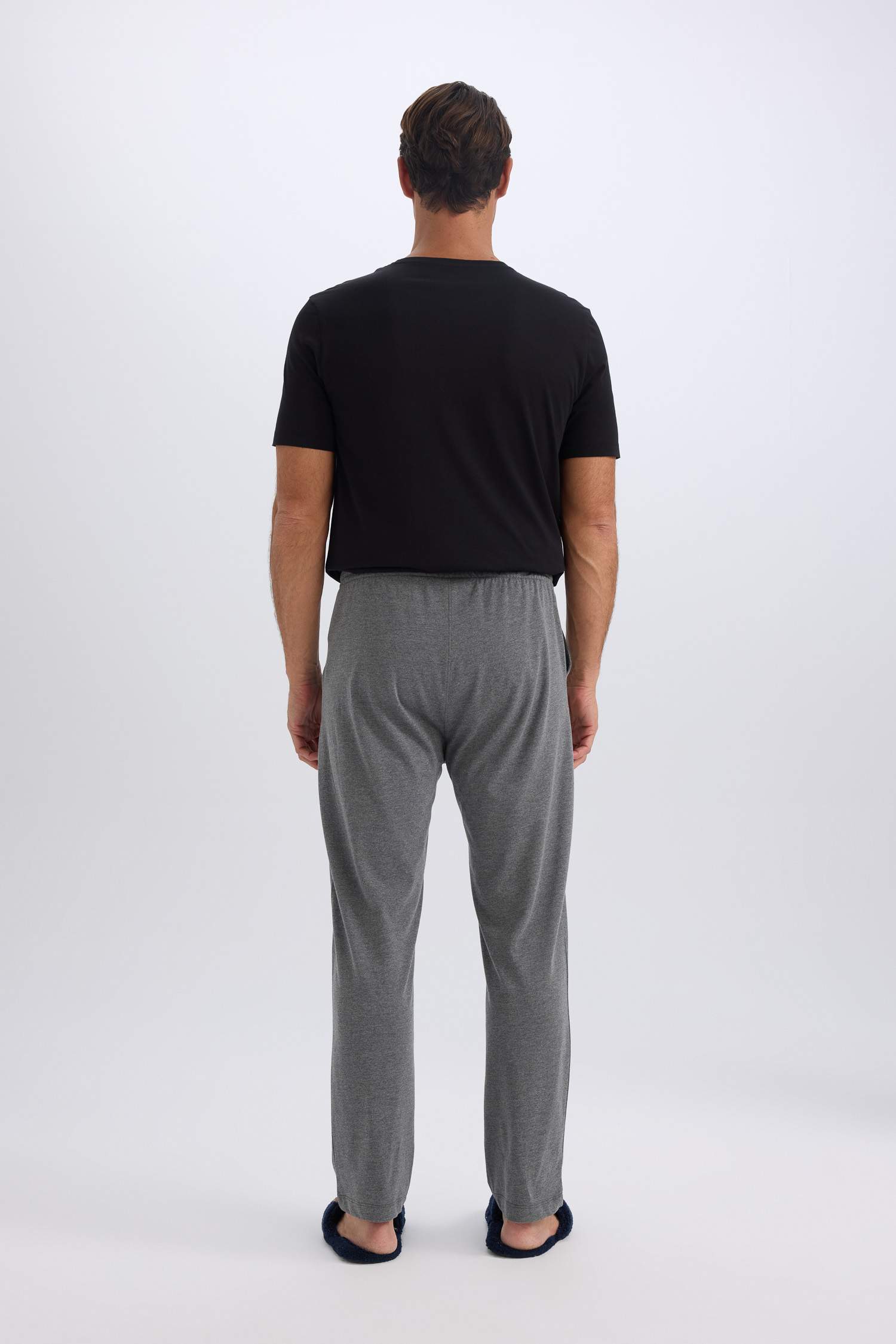 سروال بيجامة قصة عادية بجيب