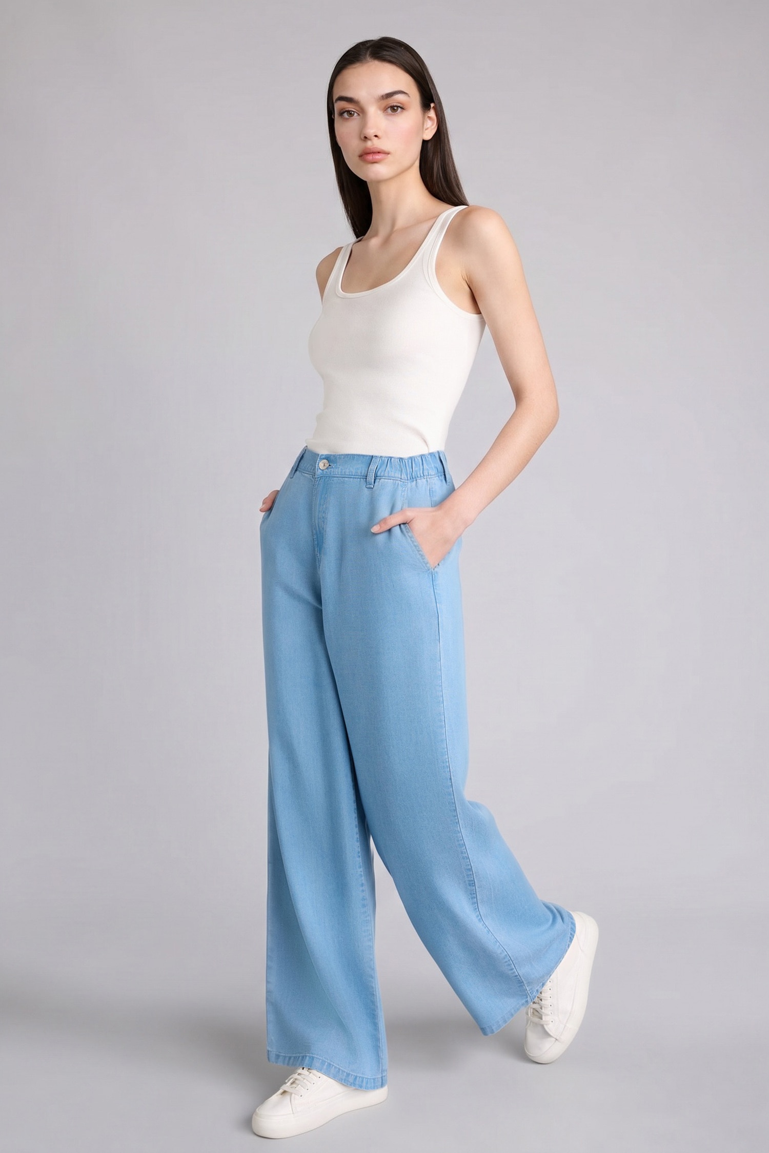 DeFacto Wide Leg Yüksek Bel Pantolon