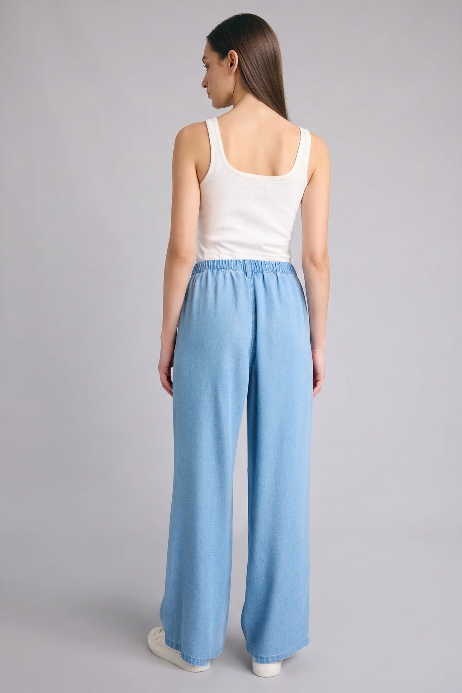 DeFacto Wide Leg Yüksek Bel Pantolon görsel 6