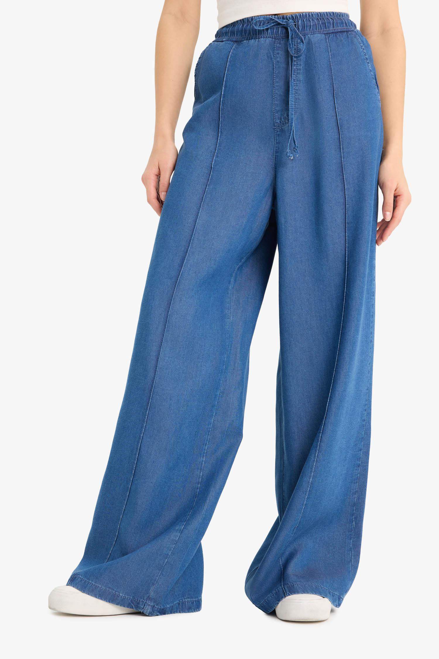 кең аяқ тенсел Шалбар