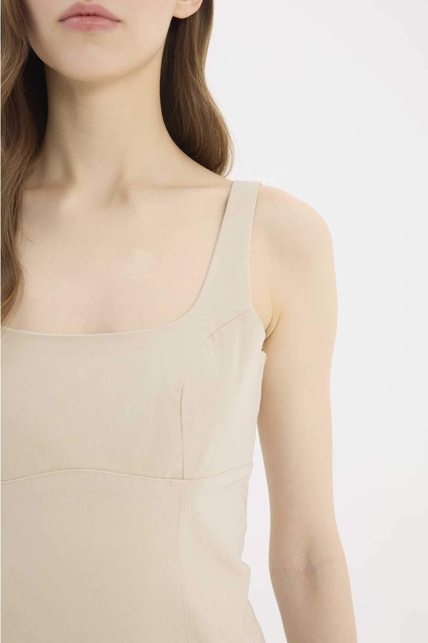 тығыз көйлек мойын ойығы бау Қысқа жеңді тоқылған көйлек