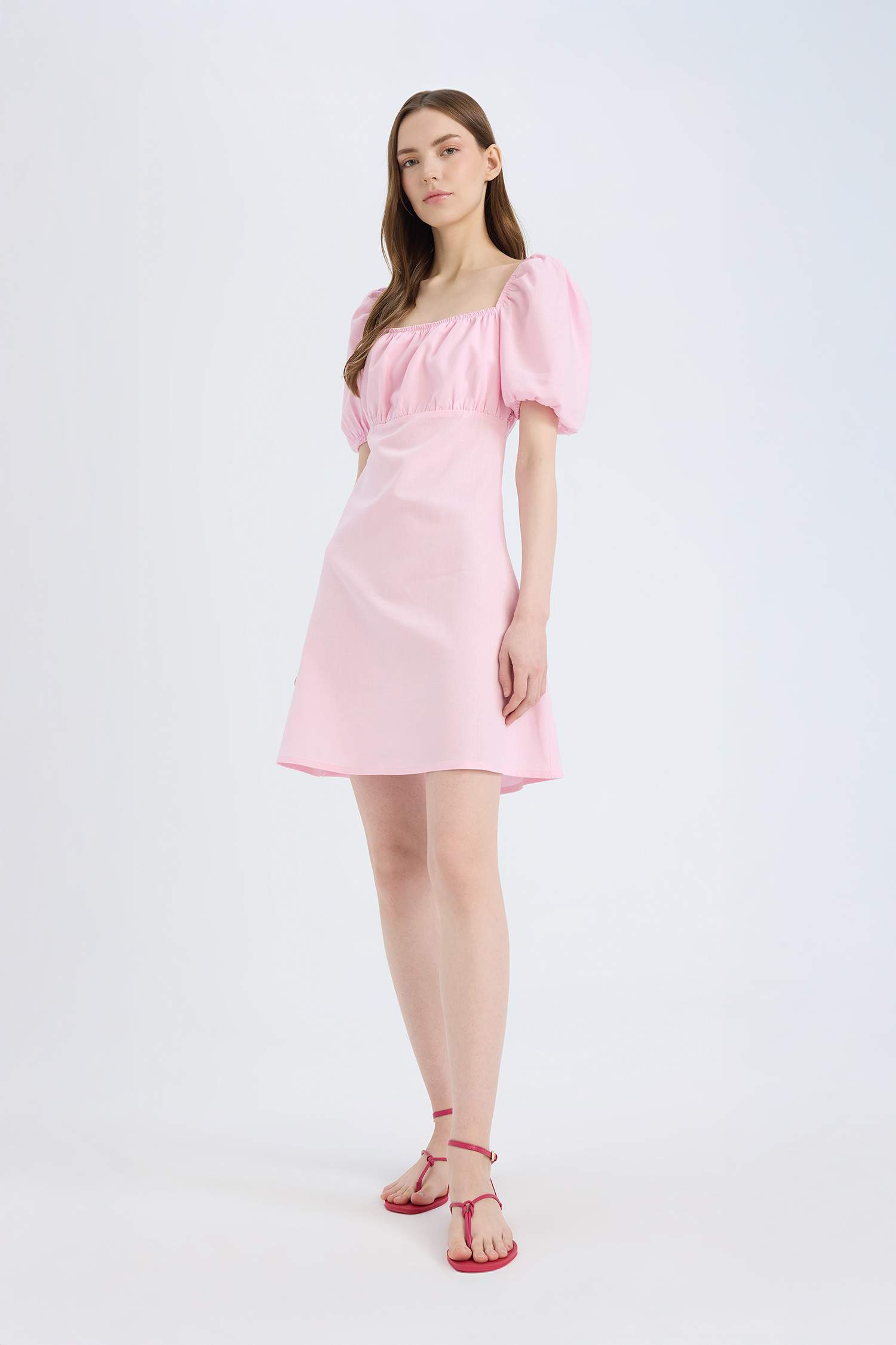 шаршы ойық қысқа жеңді Қысқа жеңді тоқылған көйлек