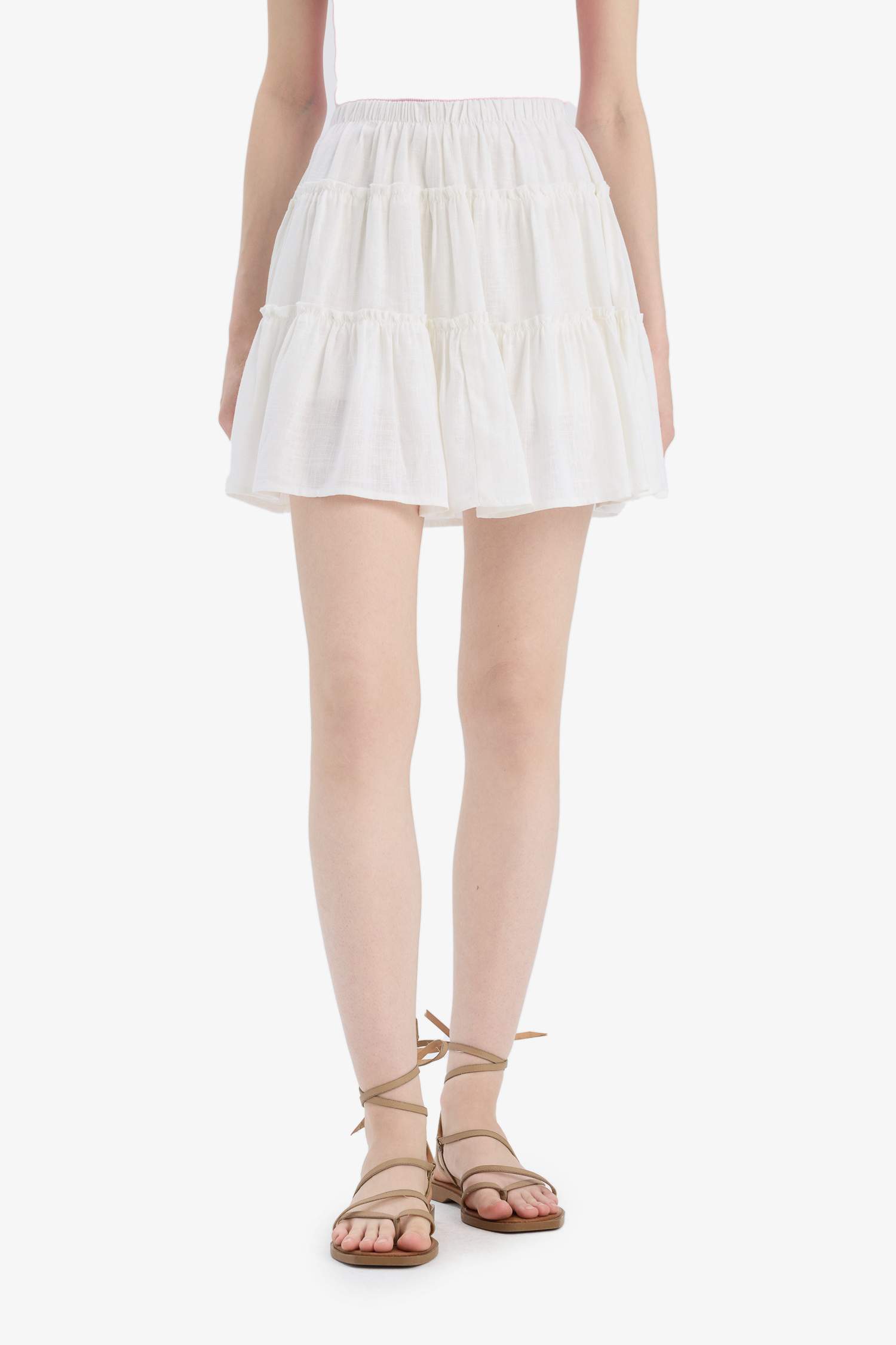 қысқа ұзындық Тоқылған юбка