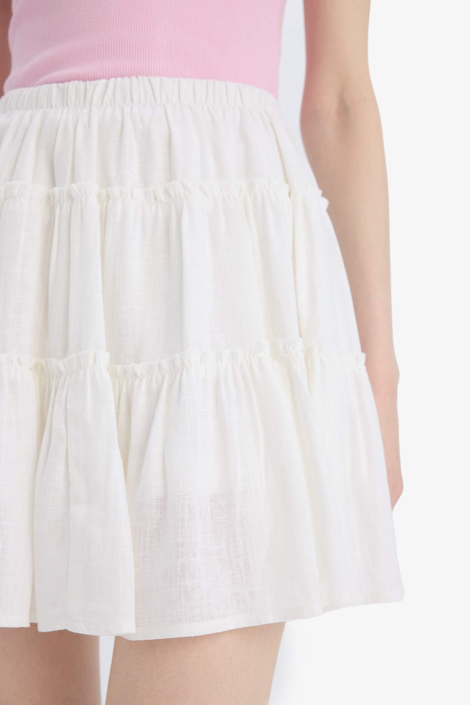 қысқа ұзындық Тоқылған юбка