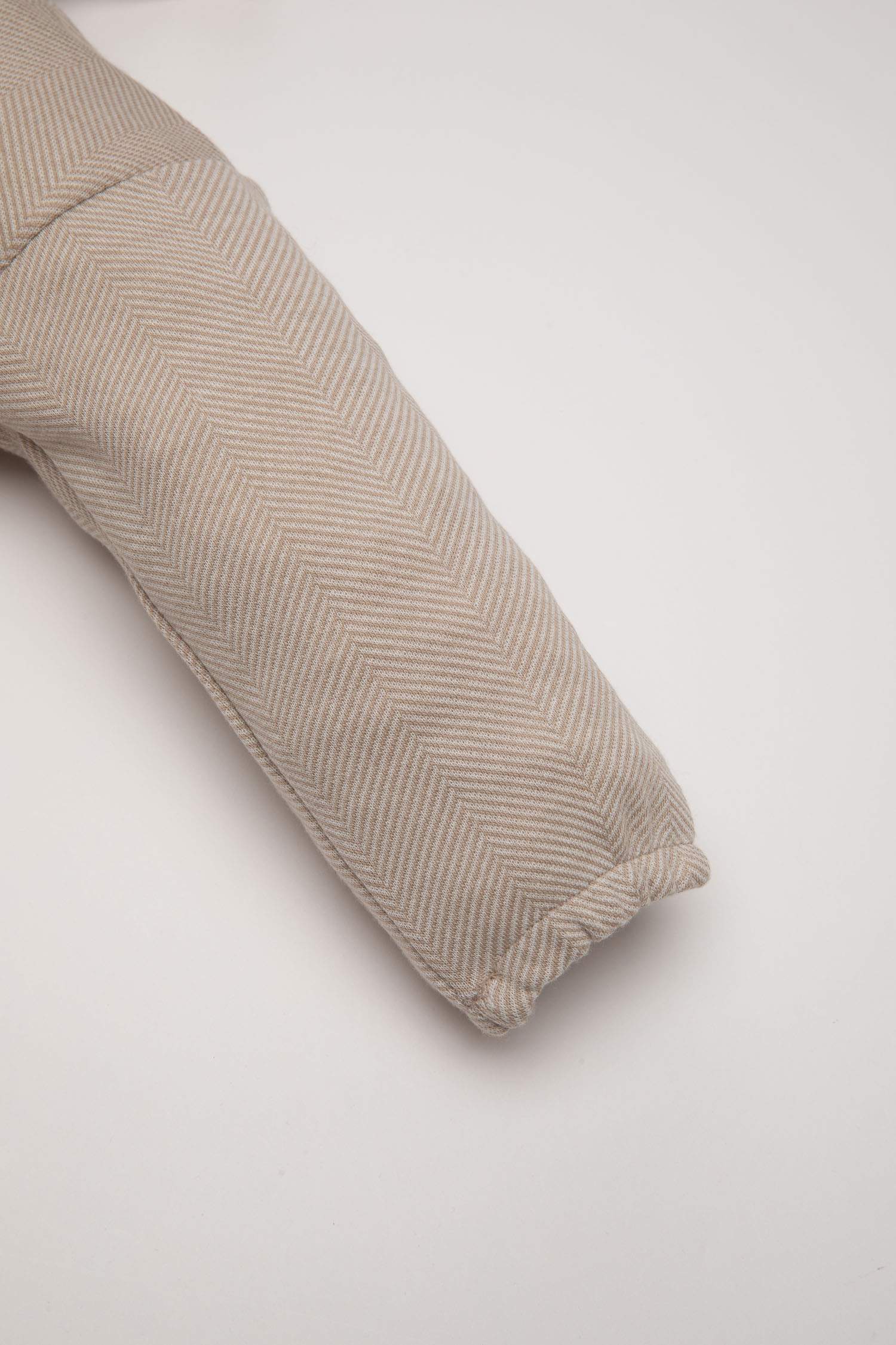 Erkek Bebek Kapüşonlu Etiket Baskılı Düğmeli Sweatshirt