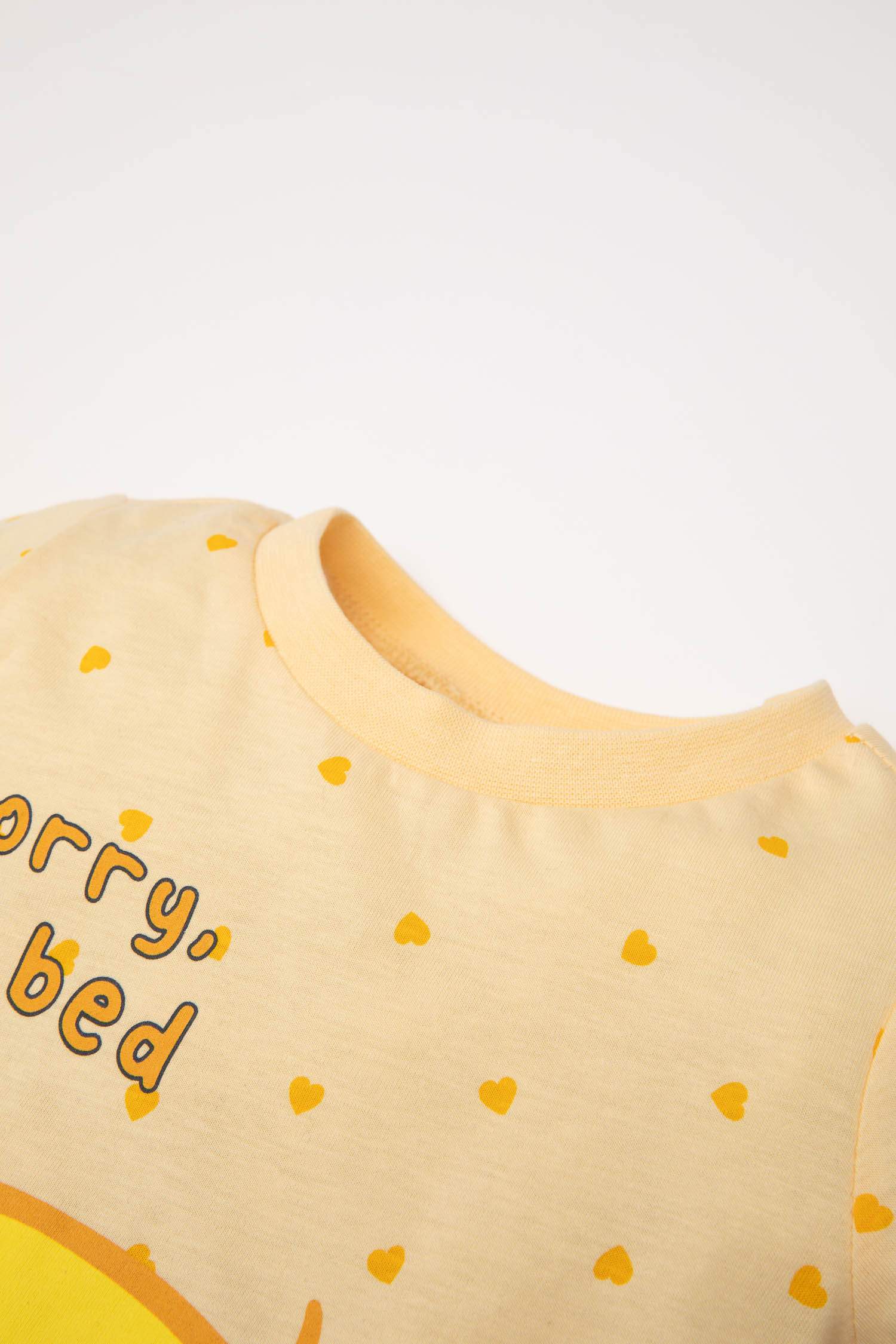 Kız Bebek Pijama Takımı Looney Tunes Penye Uzun Kollu Üst Lastikli Alt