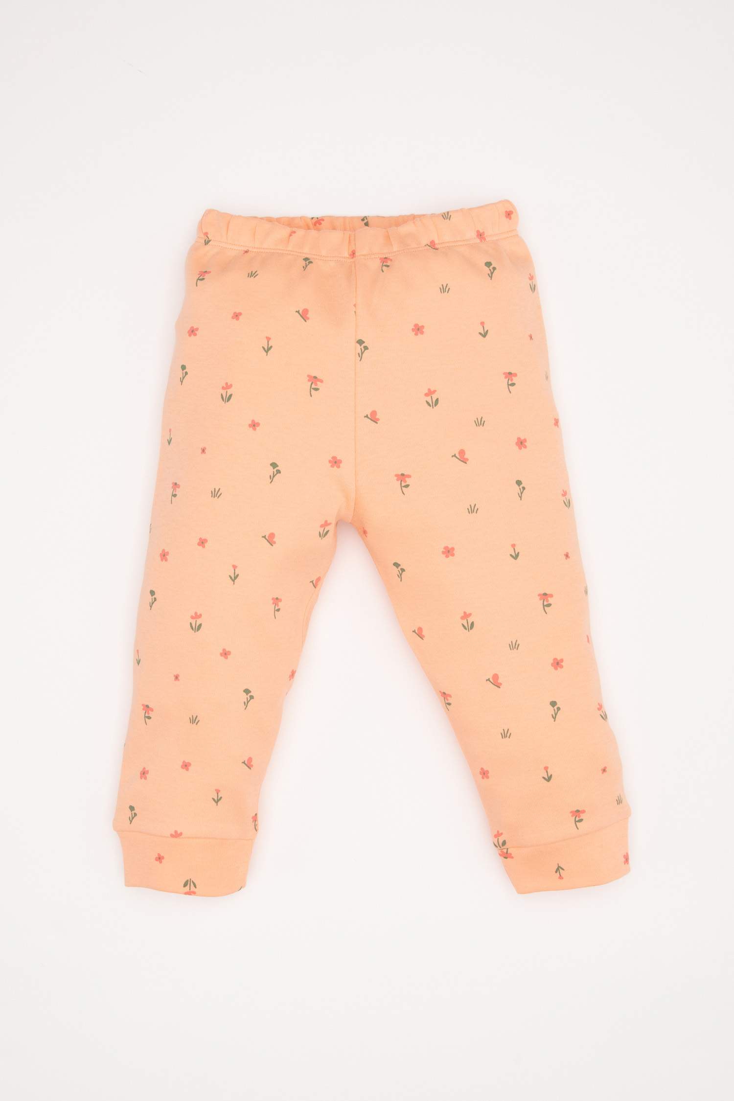 Kız Bebek Pijama Takımı Çiçekli Uzun Kollu Üst Uzun Alt