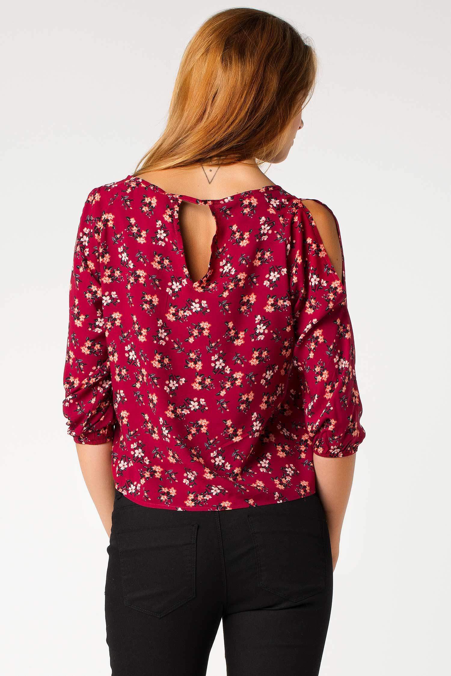 Defacto Çiçek Desenli Bluz. 3