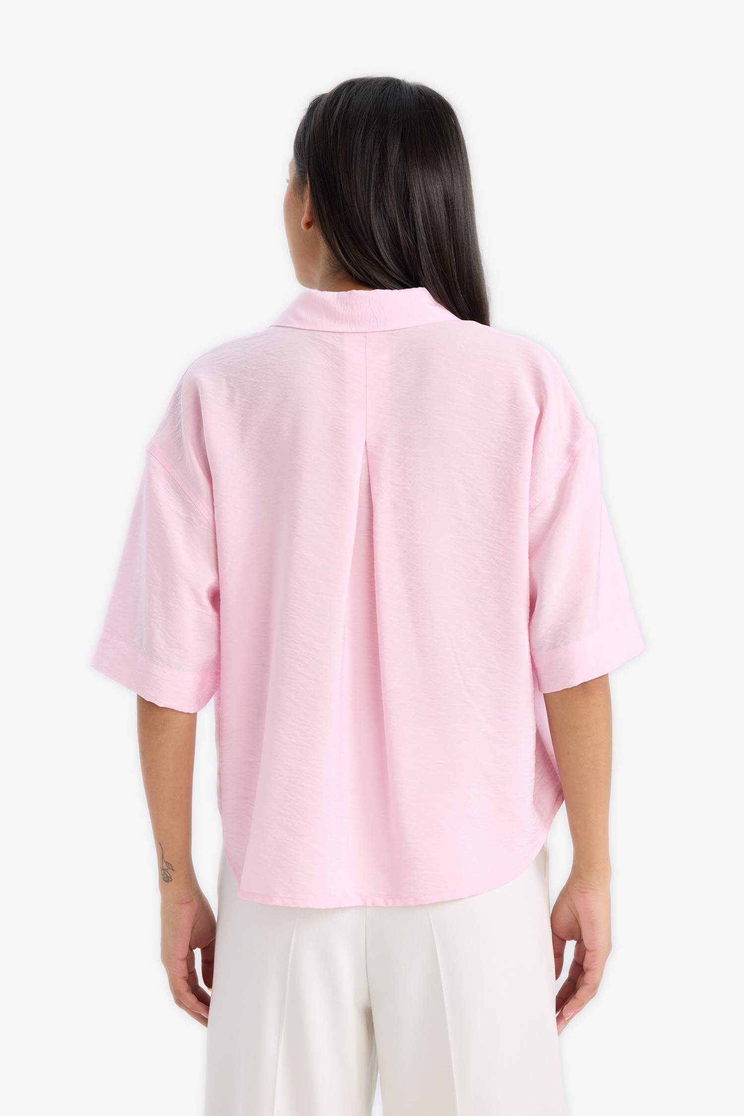 Oversize Geniş Kalıp Kısa Kollu Gömlek