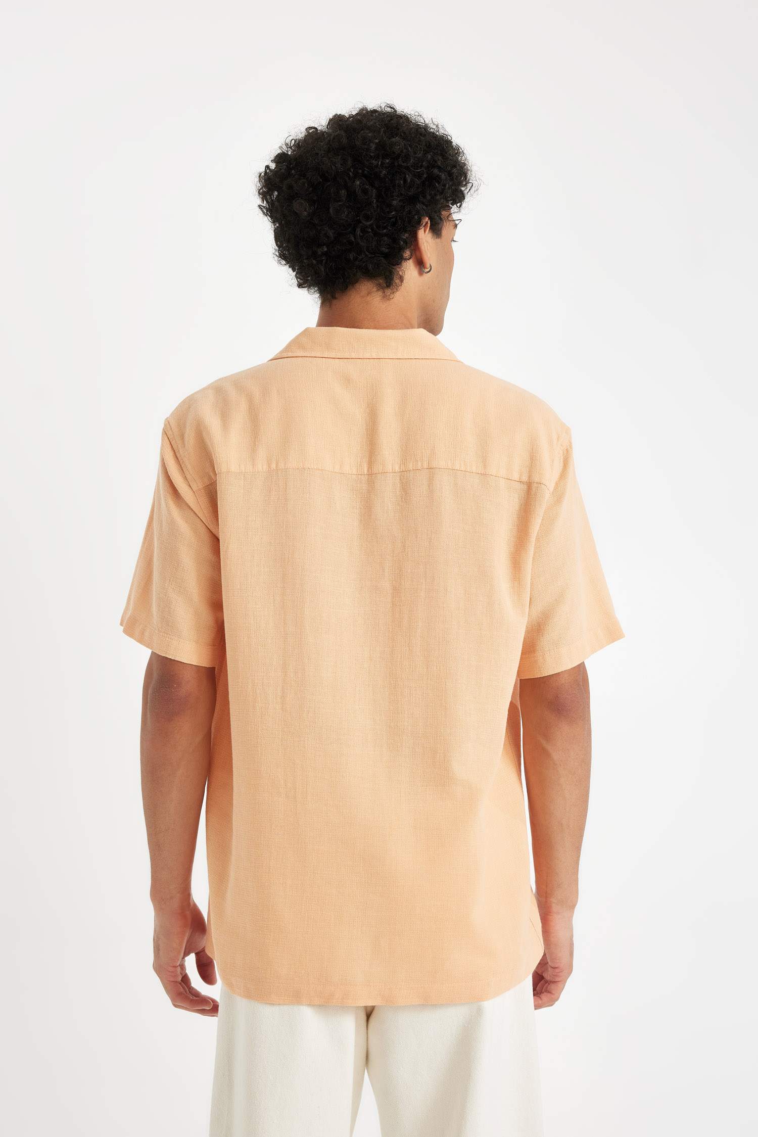 Relax Fit Resort Collar Cotton Shirt