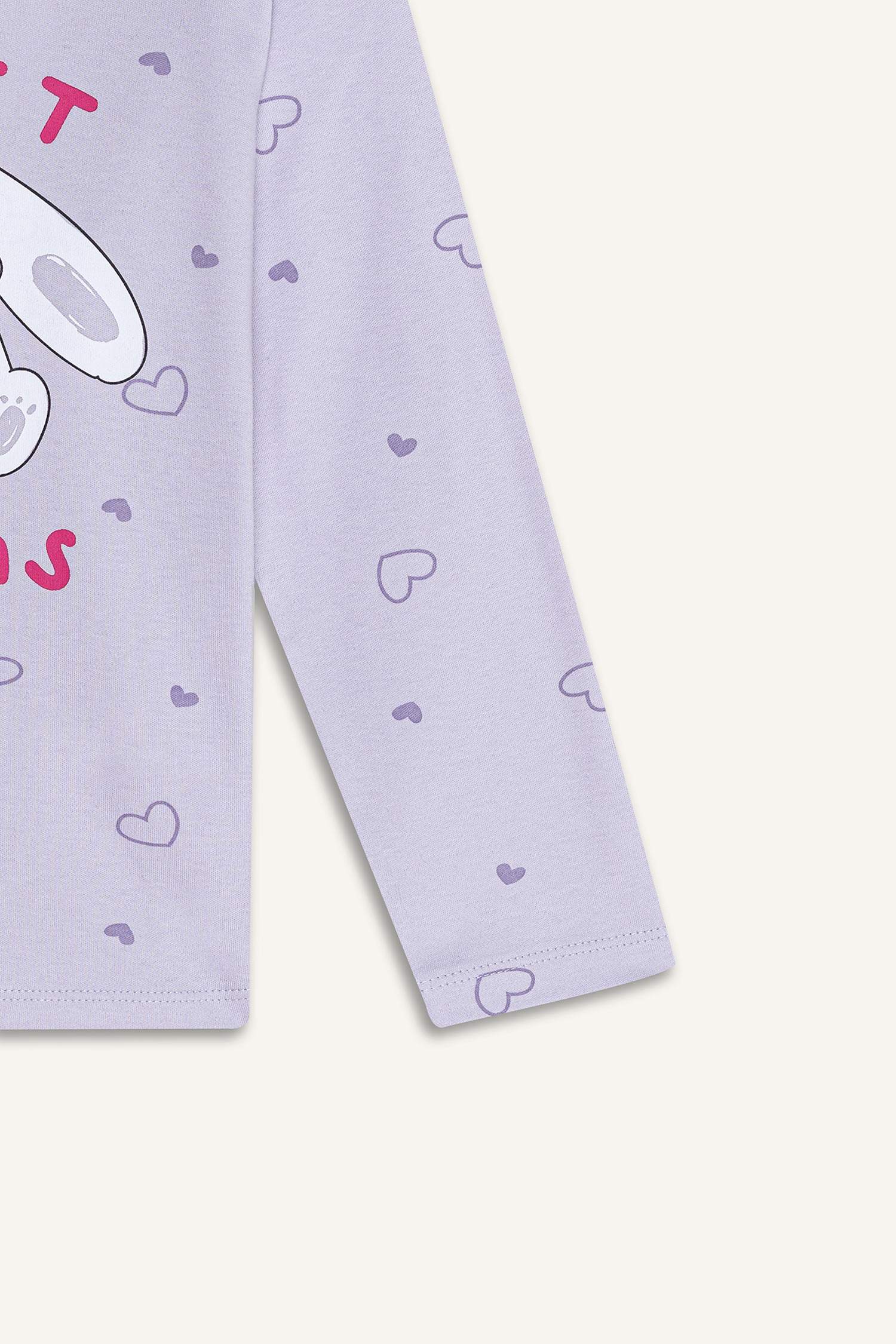 Baby Girl Rabbit Printed 2 Piece Pajama Set