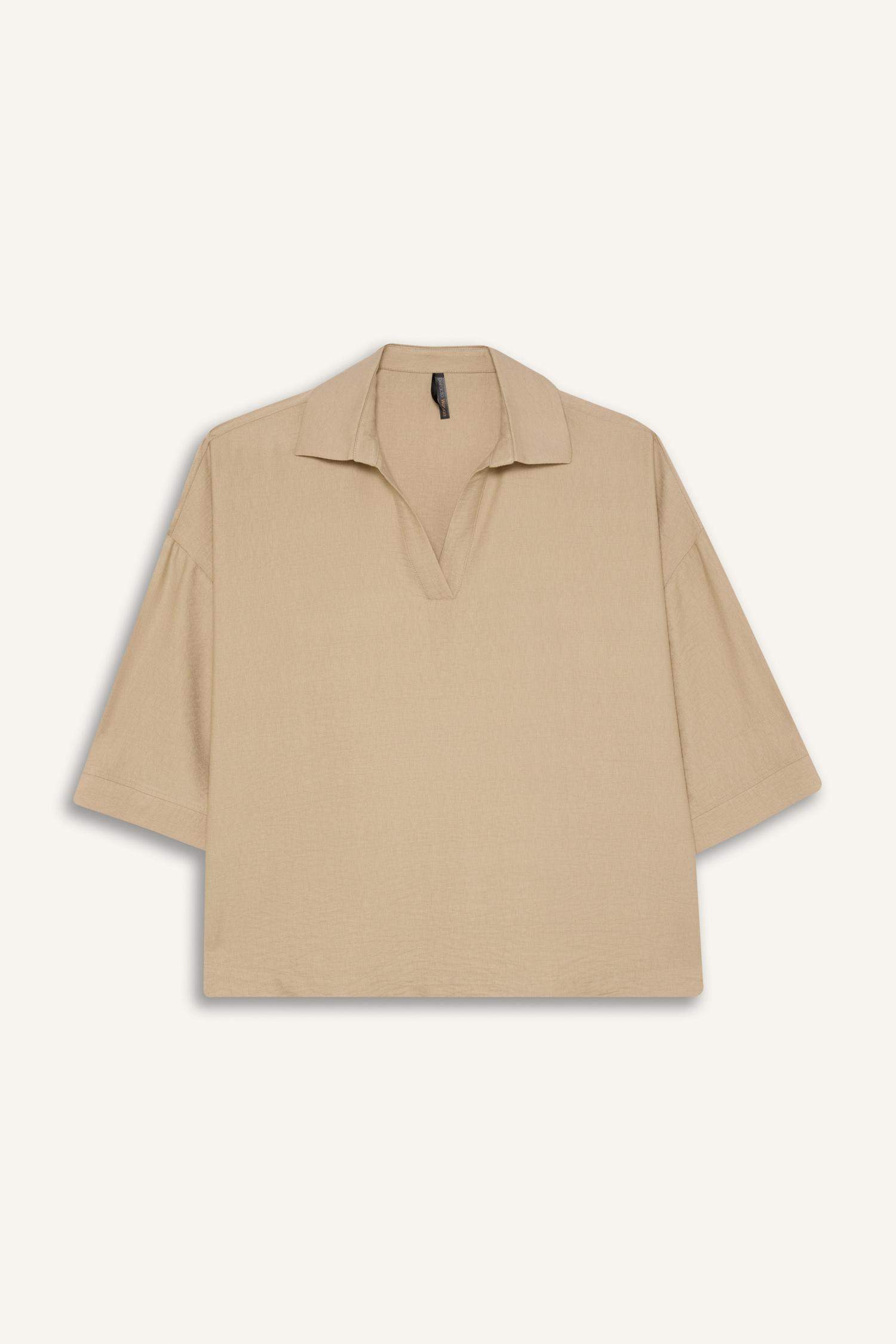 қалыпты пішім с мойын Ұзын Жеңді Блуза