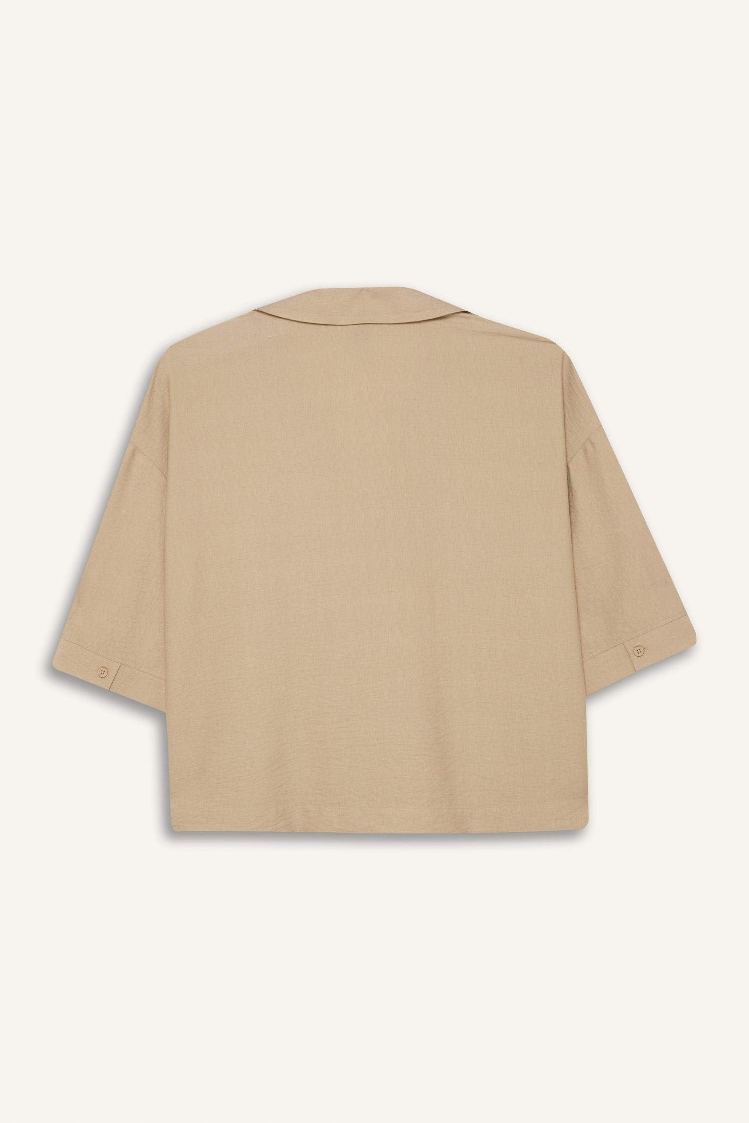 қалыпты пішім с мойын Ұзын Жеңді Блуза