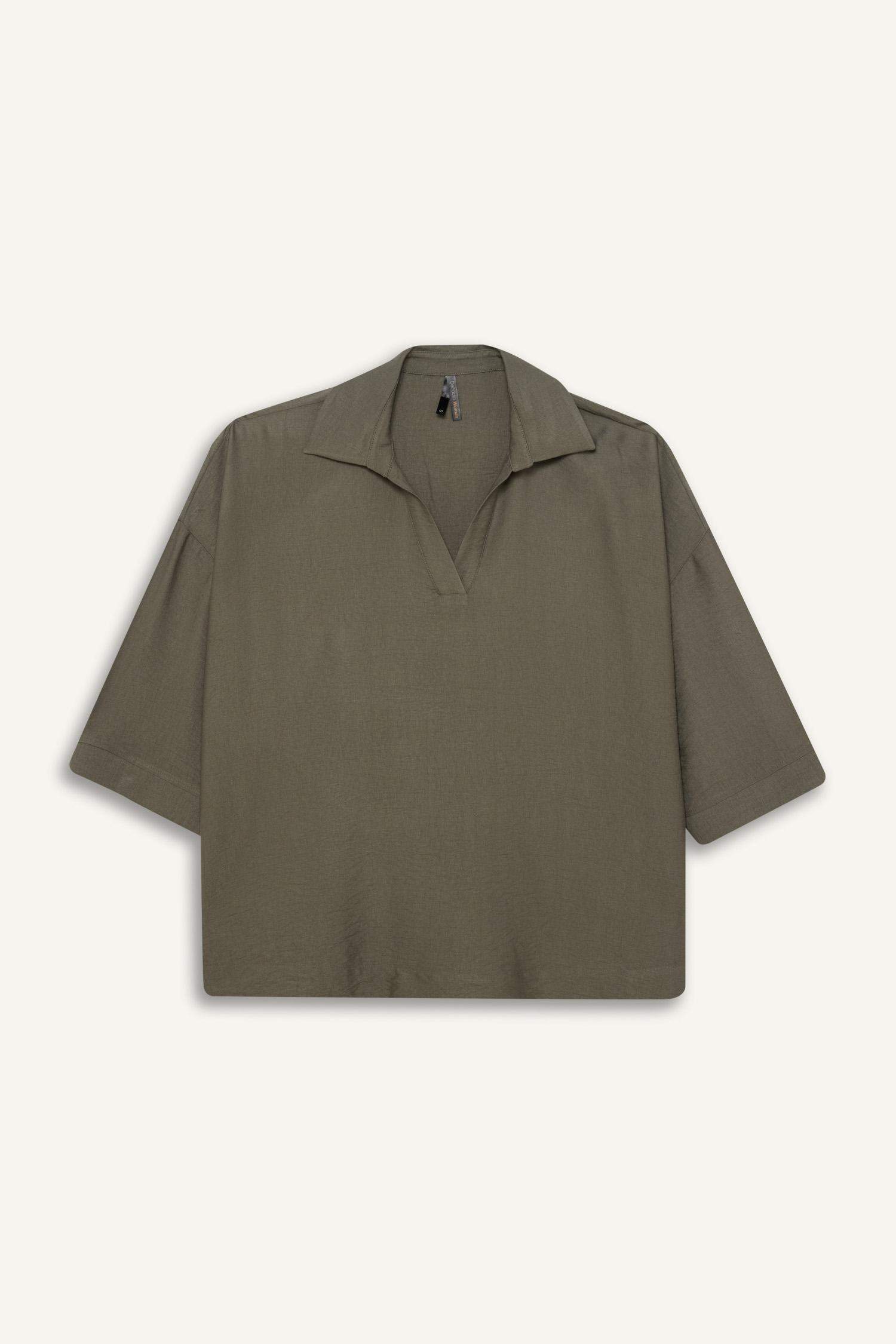 қалыпты пішім с мойын Ұзын Жеңді Блуза