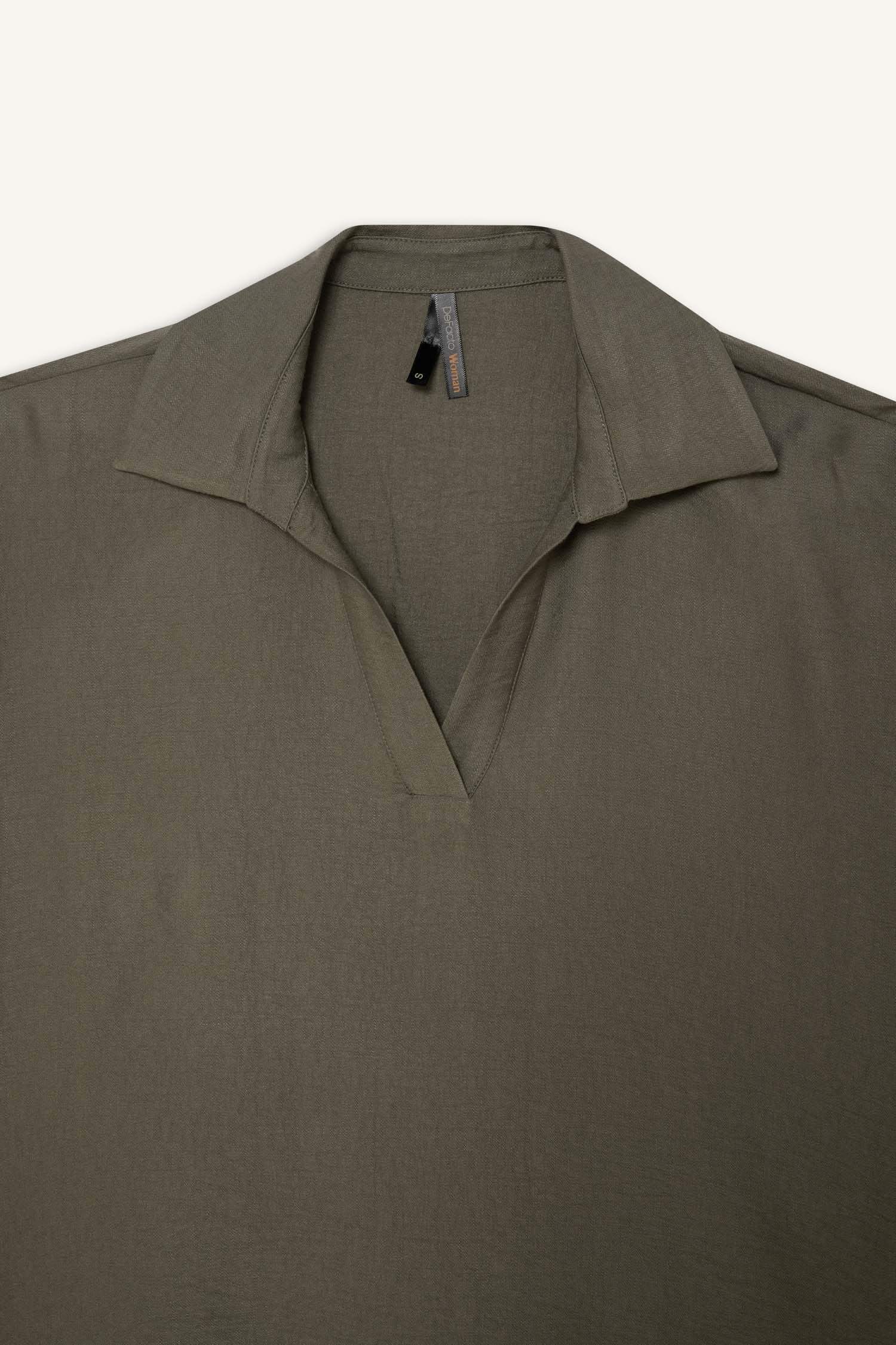 қалыпты пішім с мойын Ұзын Жеңді Блуза