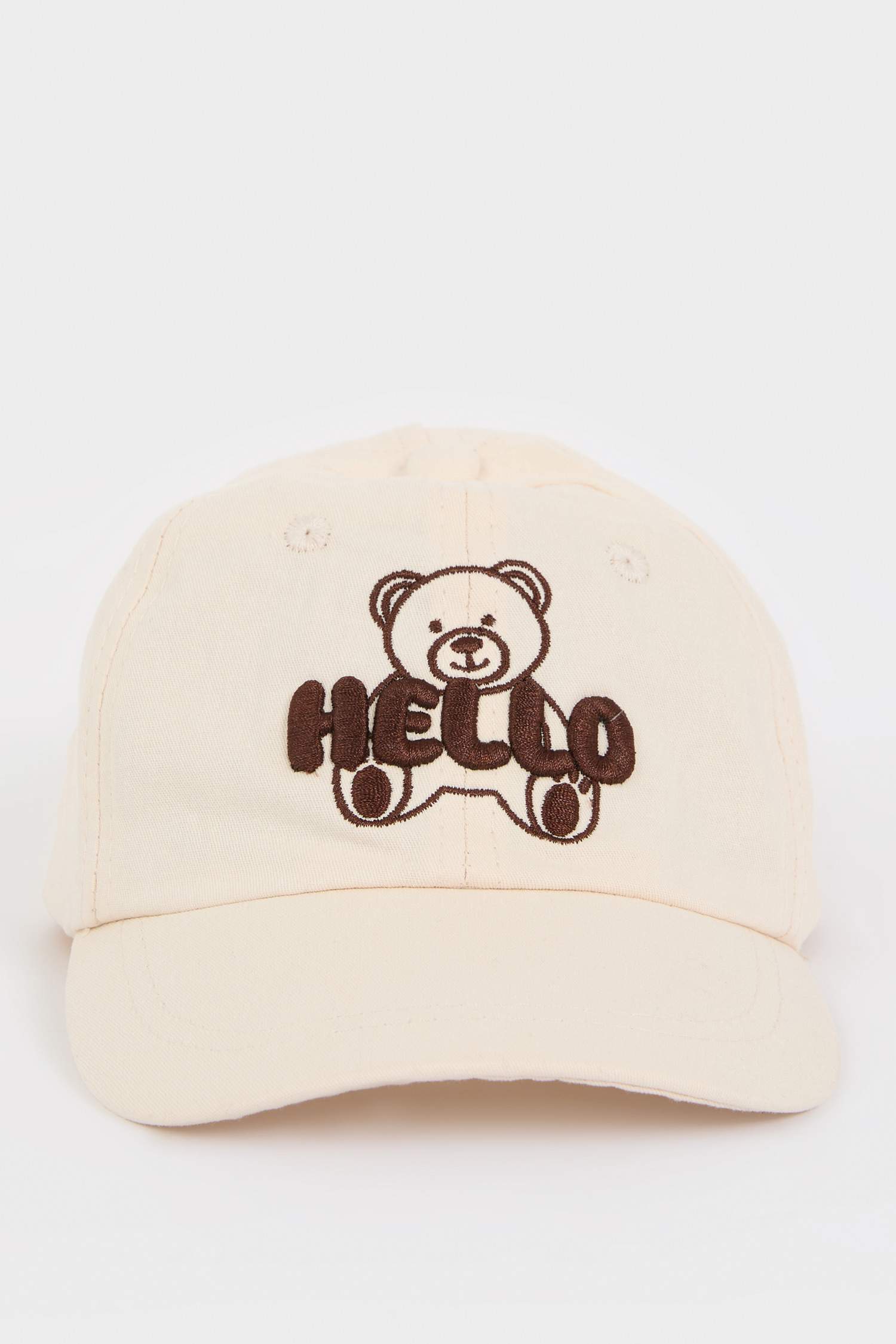 Erkek Bebek Nakışlı Pamuklu Cap Şapka