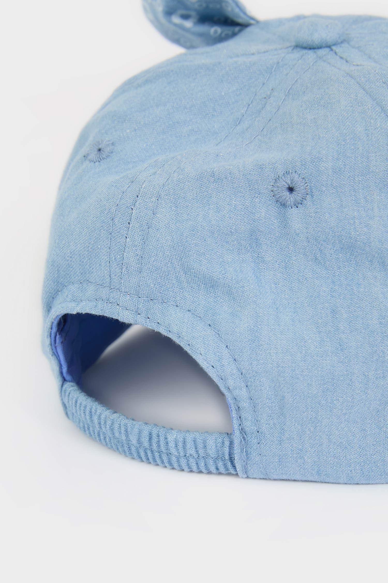 Erkek Bebek Nakışlı Jean Görünümlü Cap Şapka