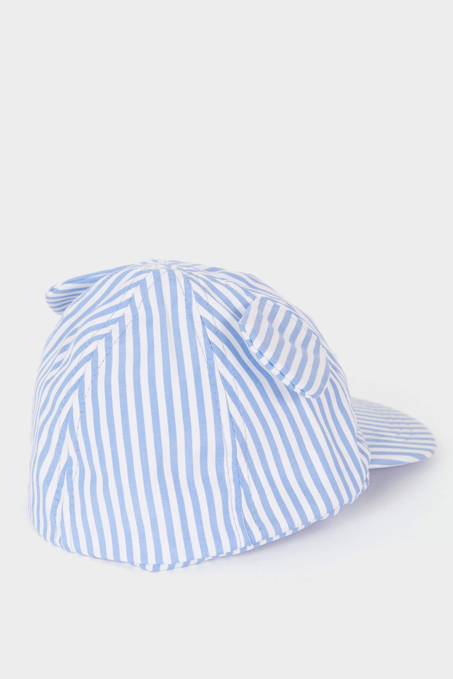 Erkek Bebek Nakışlı Ense Korumalı Pamuklu Cap Şapka