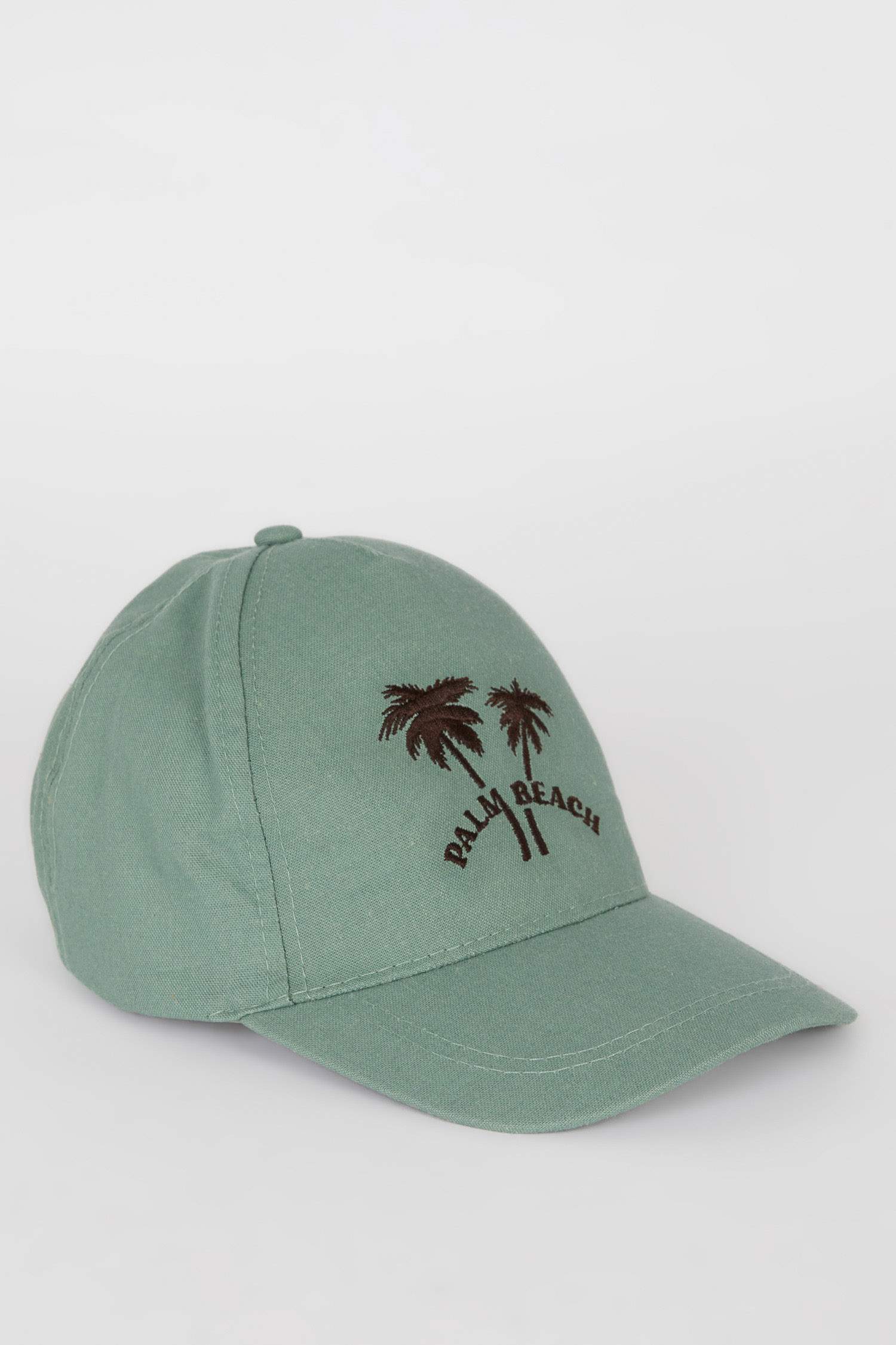 Boy Embroidered Linen Blend Cap