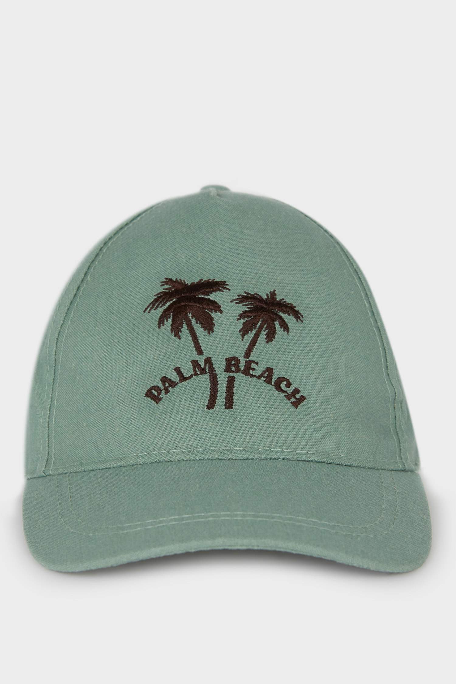 Boy Embroidered Linen Blend Cap