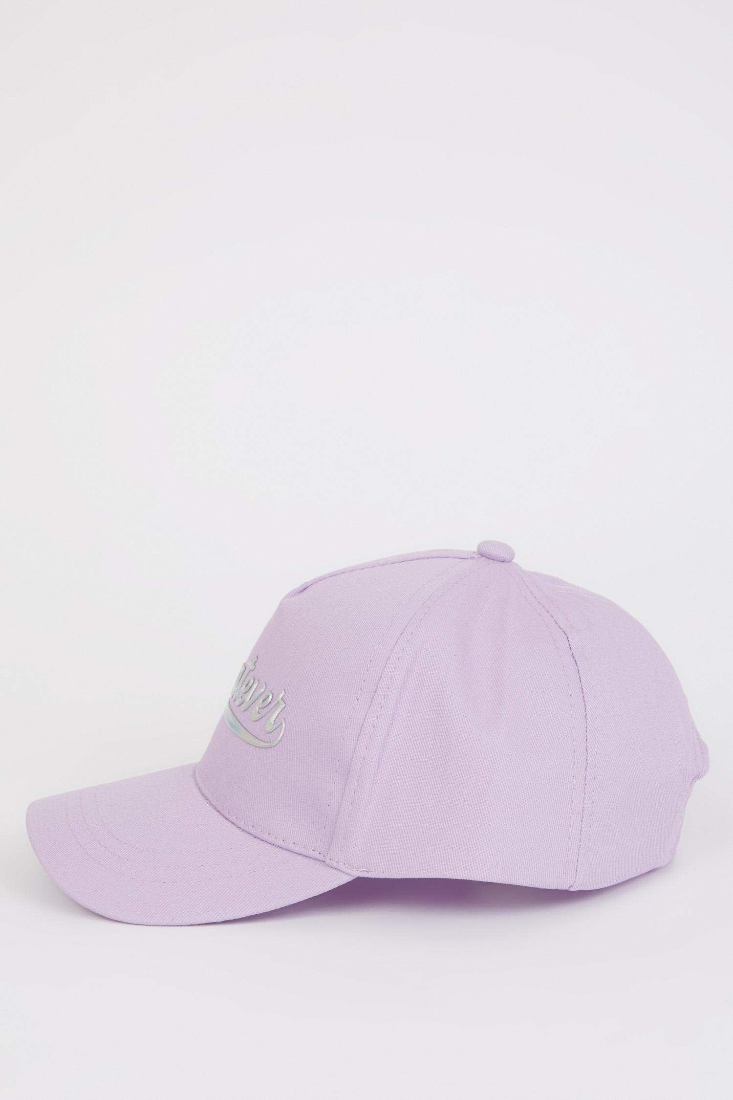 Kız Çocuk Baskılı Pamuklu Cap Şapka