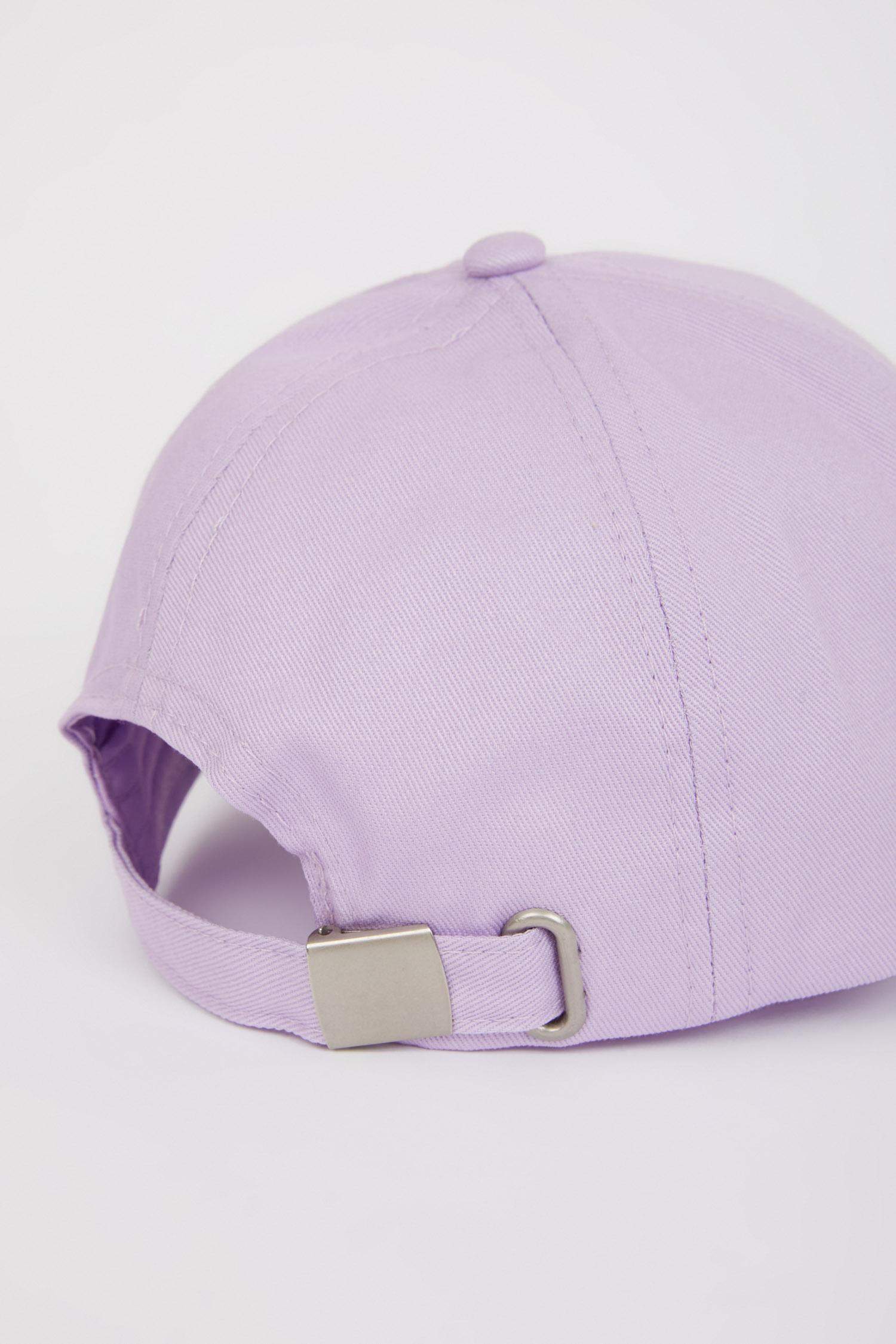 Kız Çocuk Baskılı Pamuklu Cap Şapka