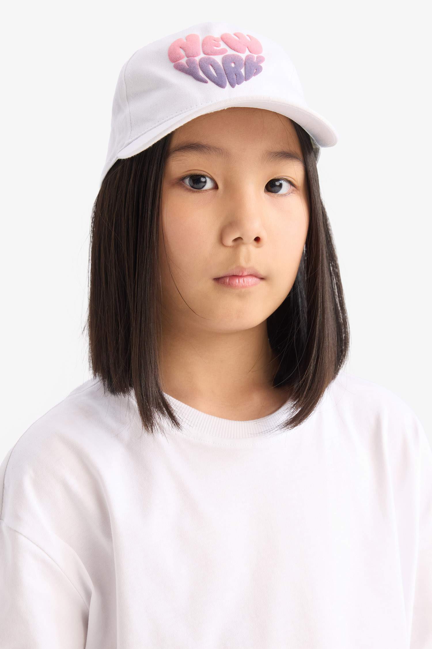 Девочка беисболка с принтом