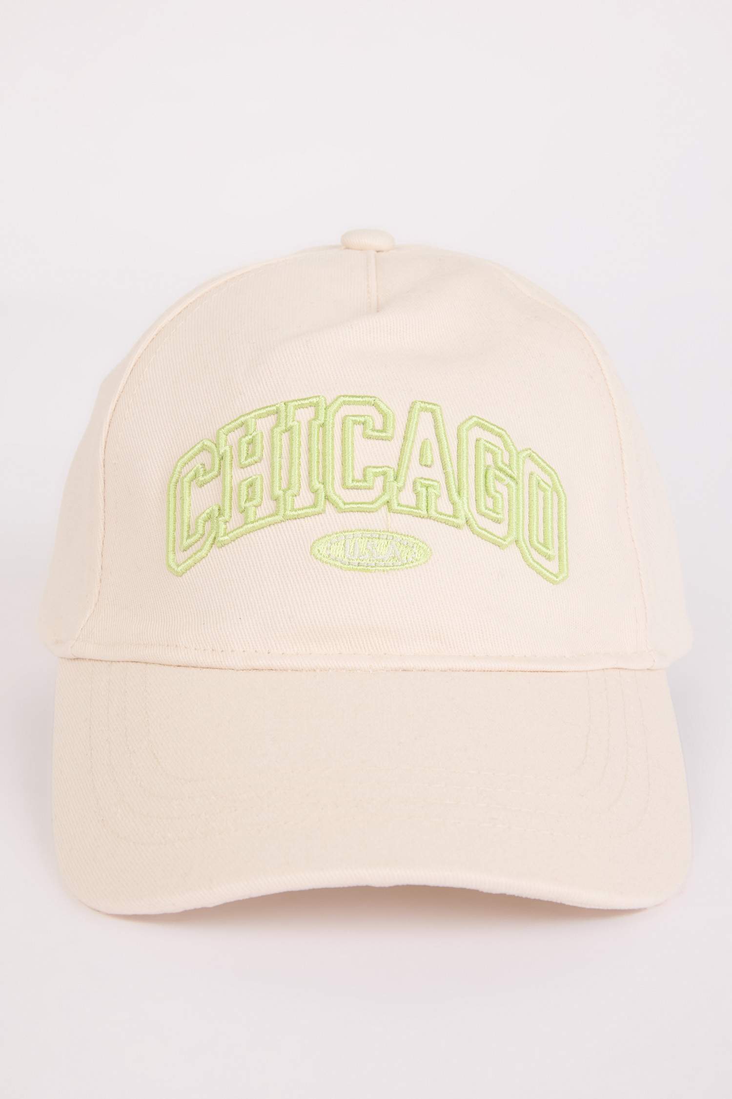 Kız Çocuk Nakışlı Pamuklu Cap Şapka