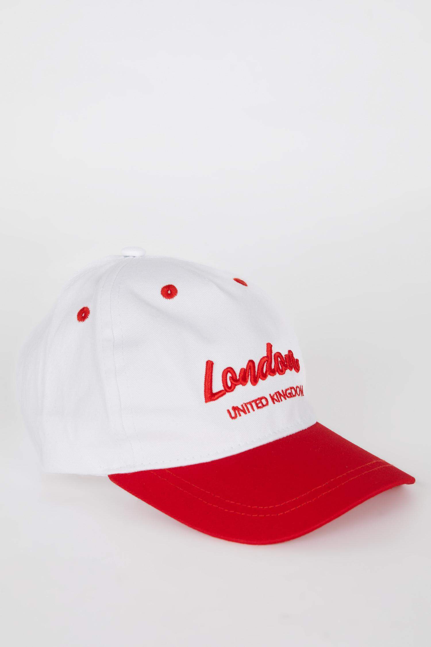 Casquette en coton avec broderie pour fille
