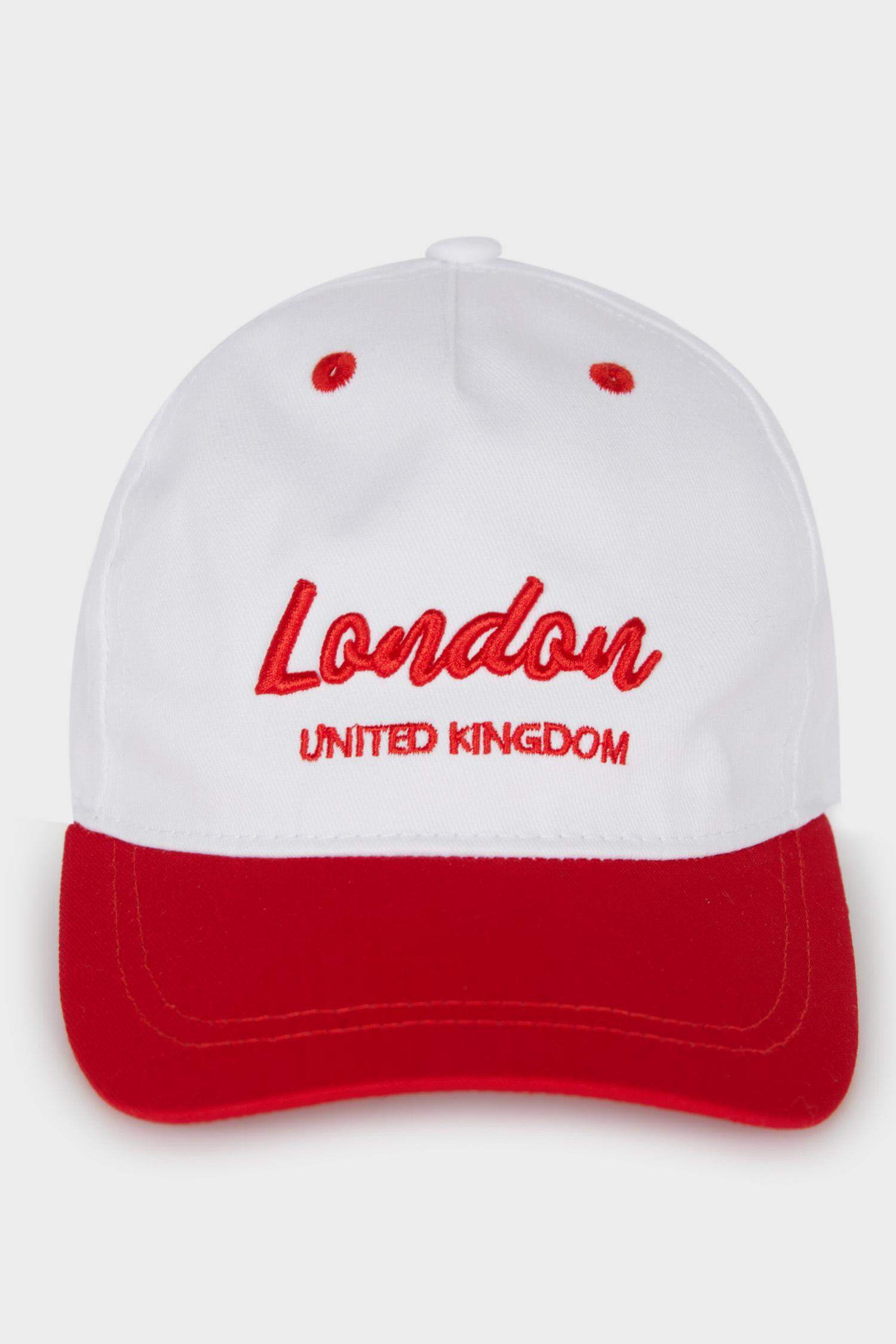 Casquette en coton avec broderie pour fille