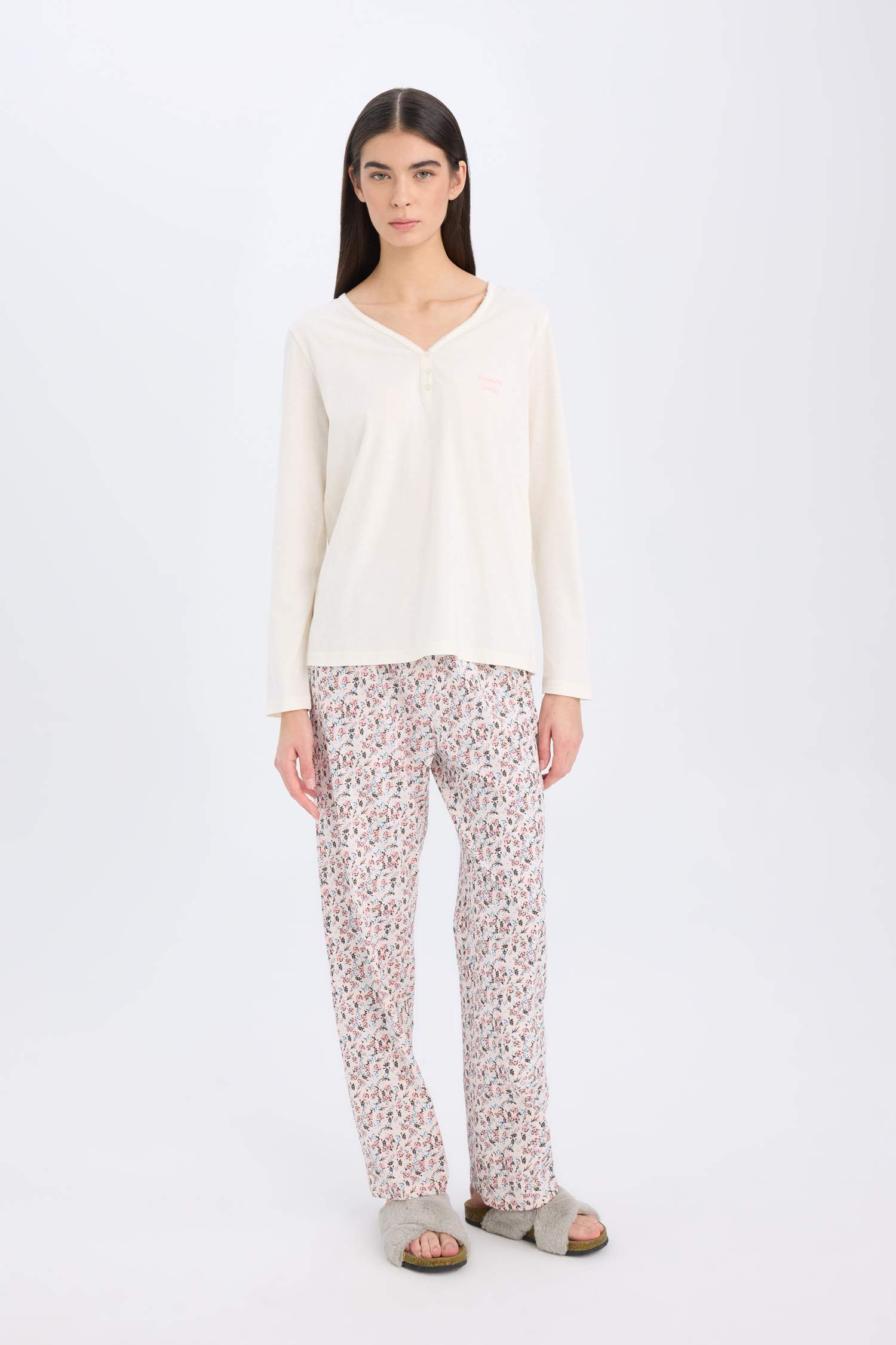 Fall in Love қалыпты пішім v жаға 2 Трикотаж жиынтығы