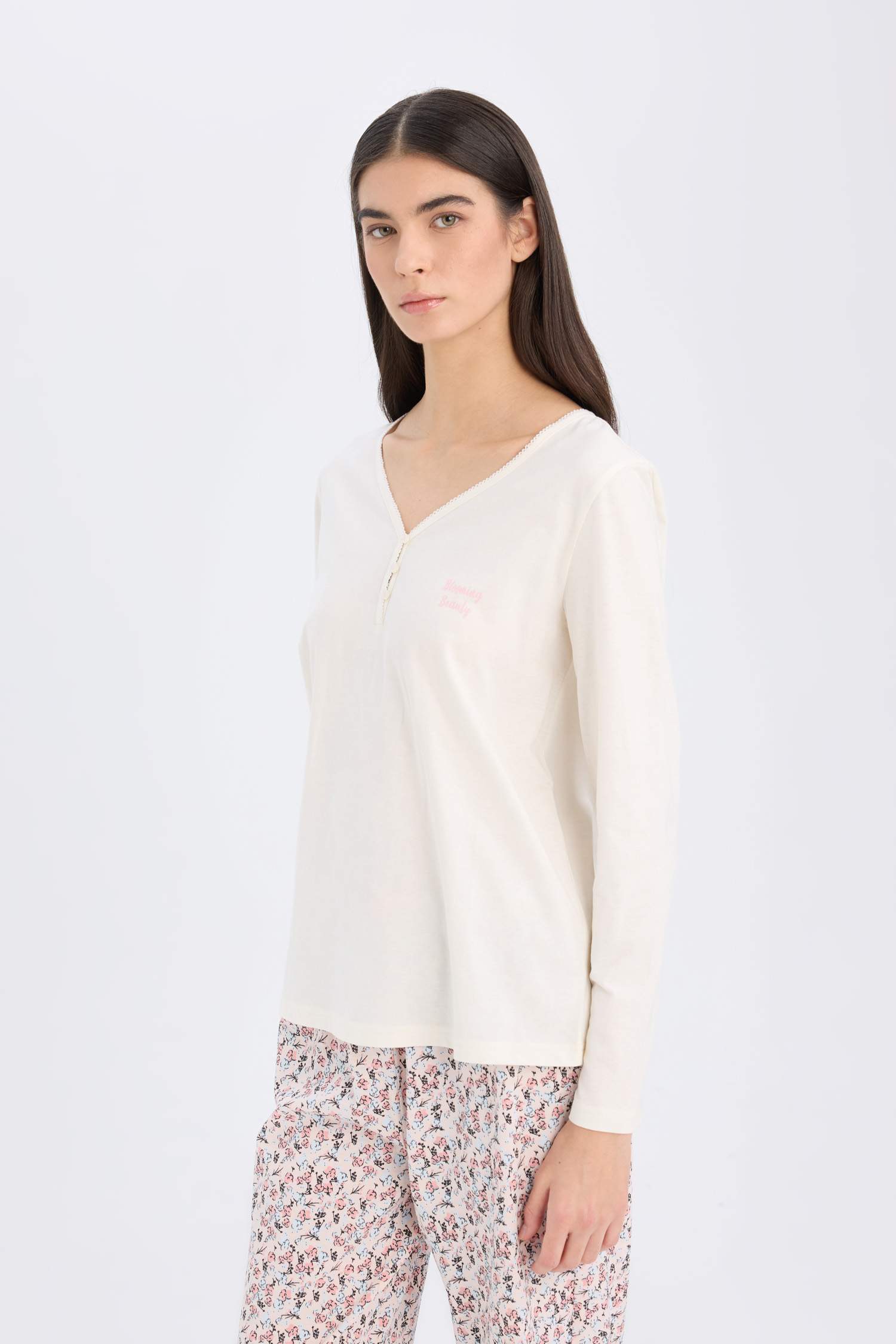 Fall in Love қалыпты пішім v жаға 2 Трикотаж жиынтығы