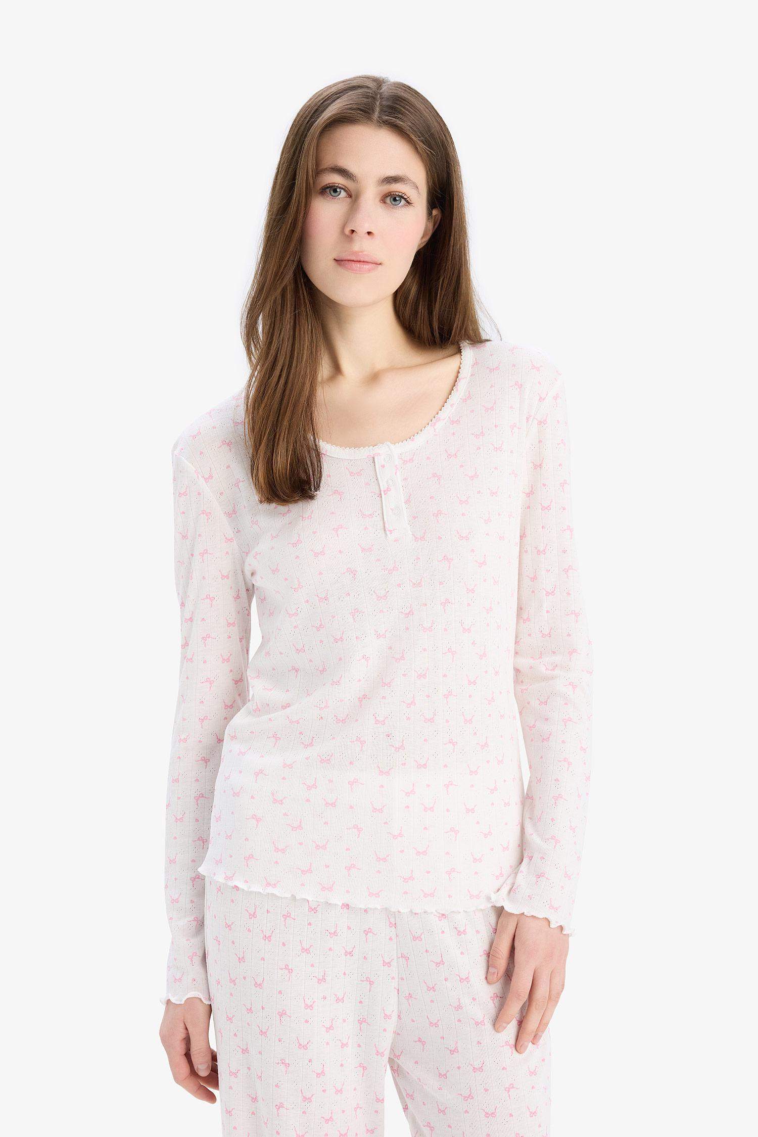 Pijama Takımı Uzun Kollu Üst Uzun Altı