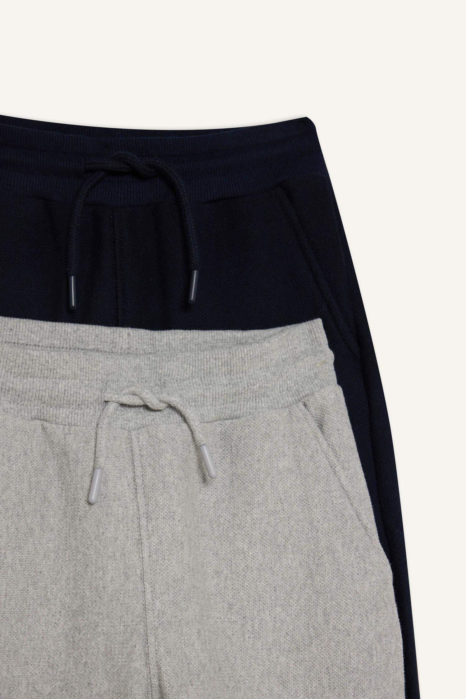 Erkek Çocuk Beli Lastikli Pike 2'li Eşofman Altı