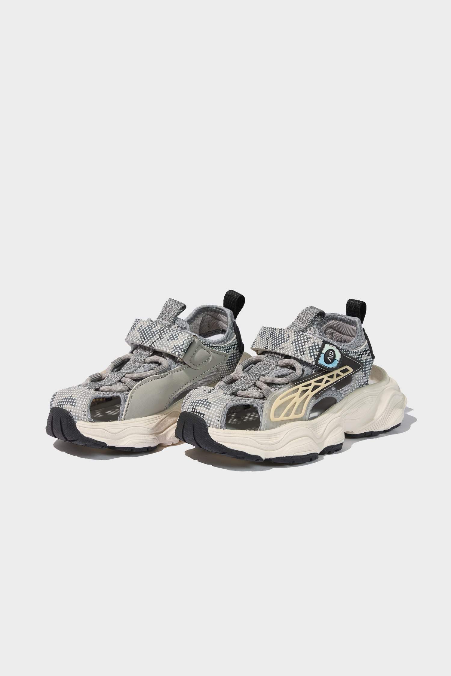 Boy Slip On Flat Sole Velcro Sandals