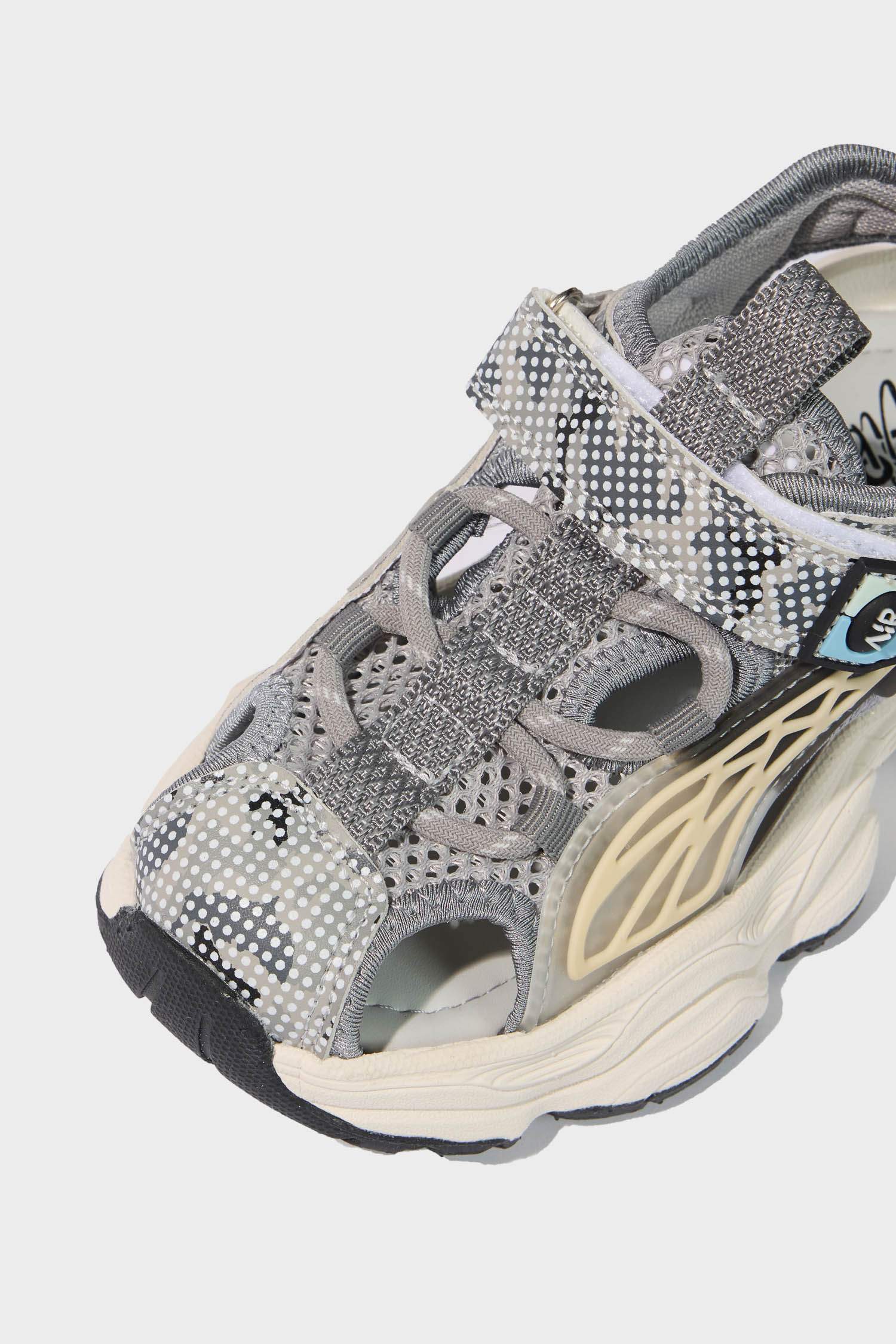 Boy Slip On Flat Sole Velcro Sandals