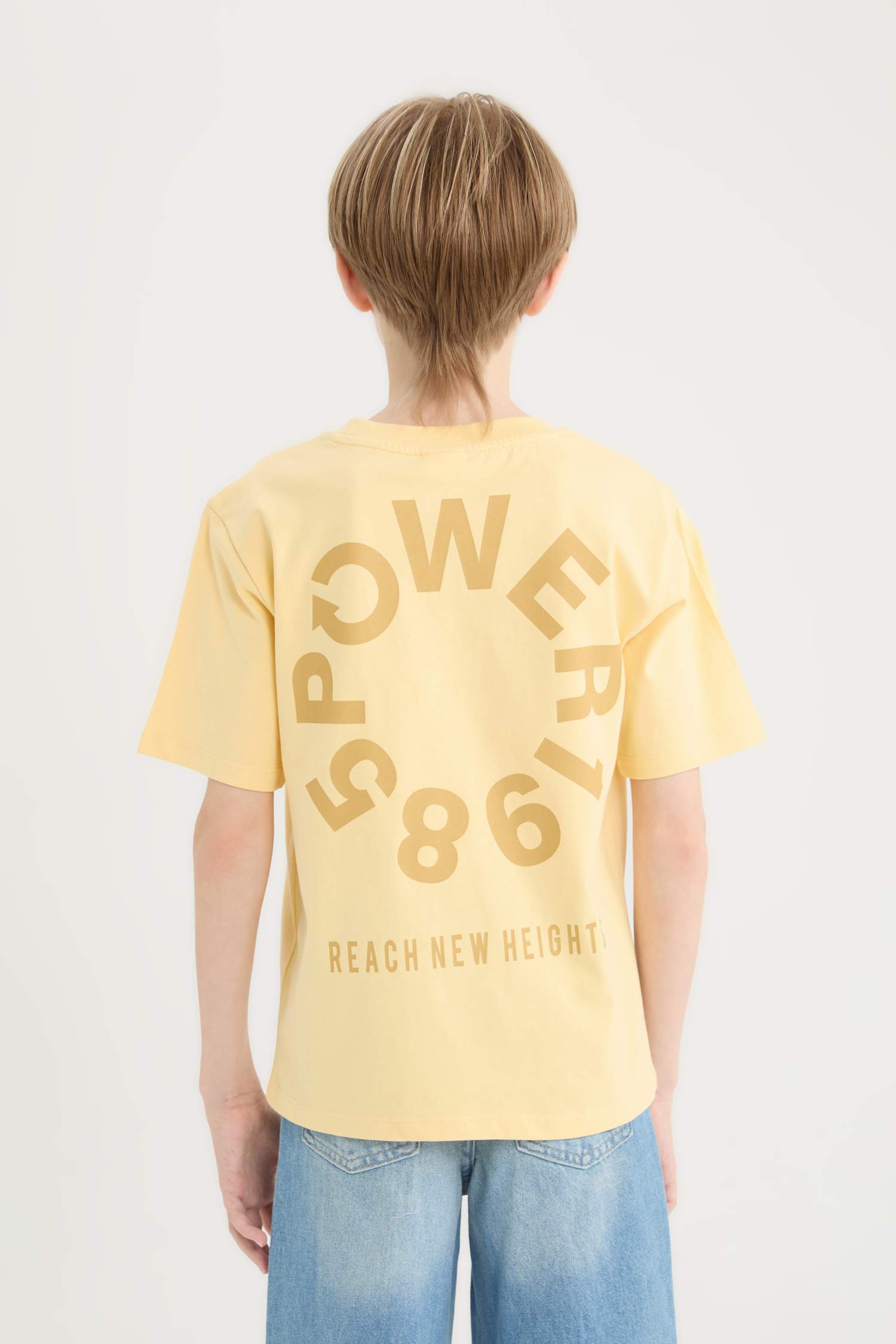 T-shirt oversize imprimé à col rond pour garçon