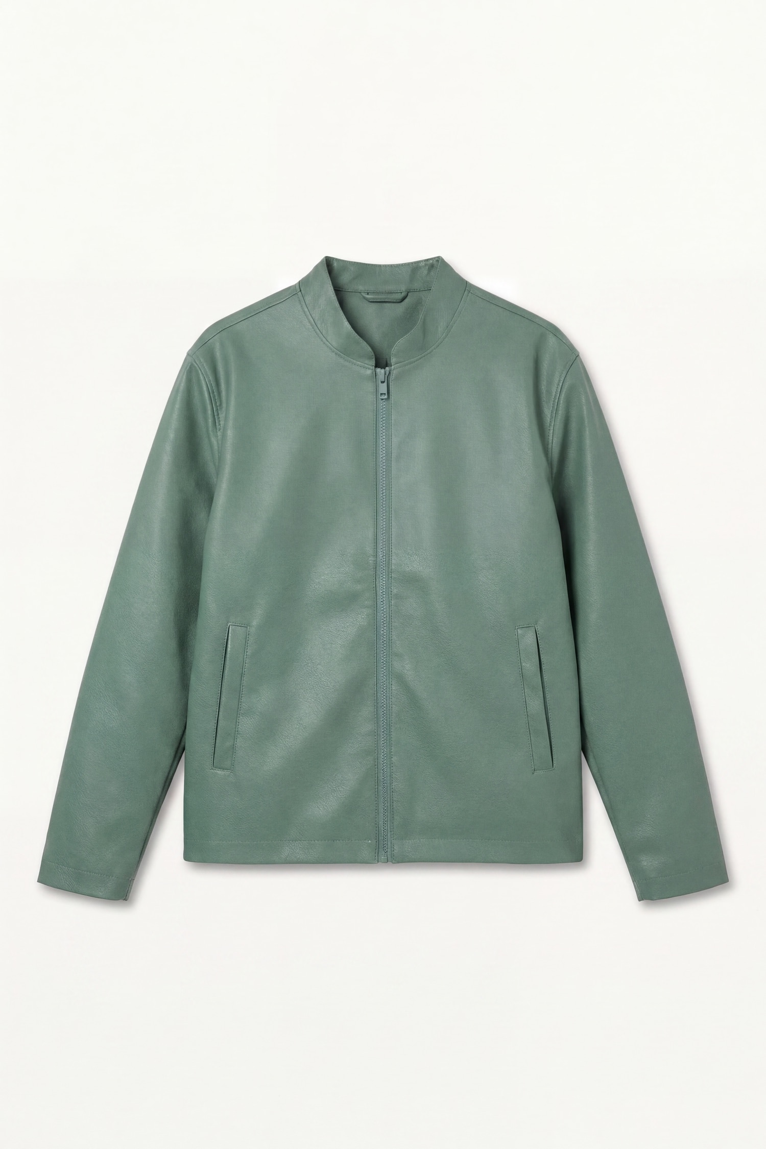 DeFacto Su İtici Slim Fit Suni Deri Ceket Mont görsel 8