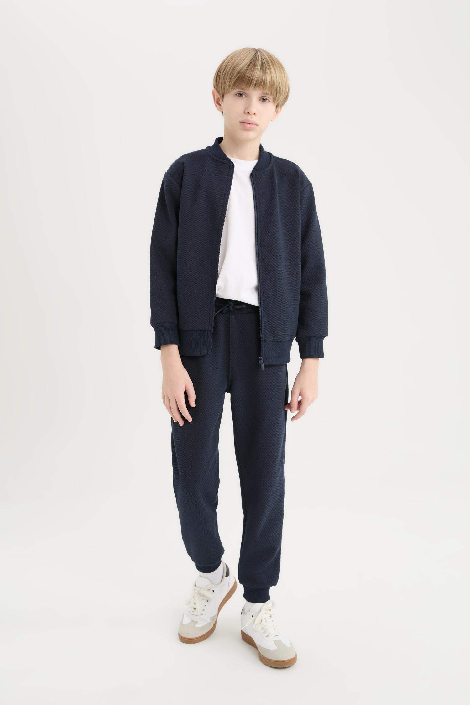 Erkek Çocuk Beli Paçası Lastikli Basic Düz Eşofman Altı