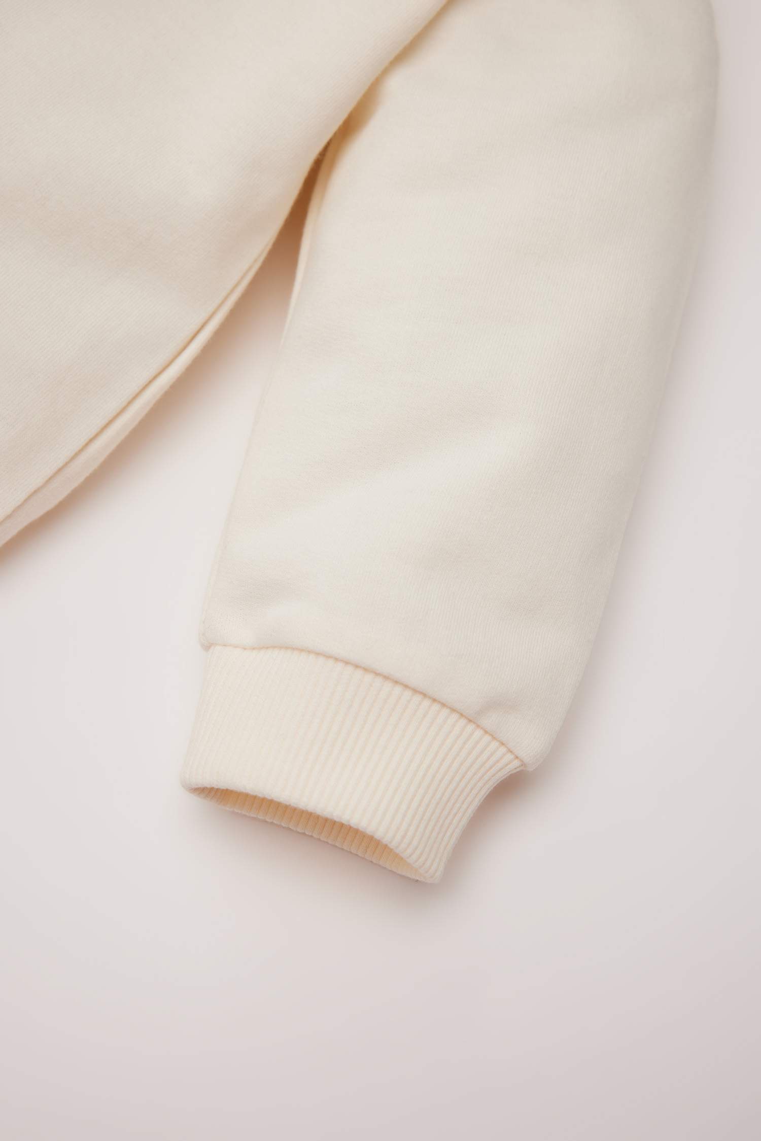 Kız Bebek Bisiklet Yaka Baskılı Sweatshirt