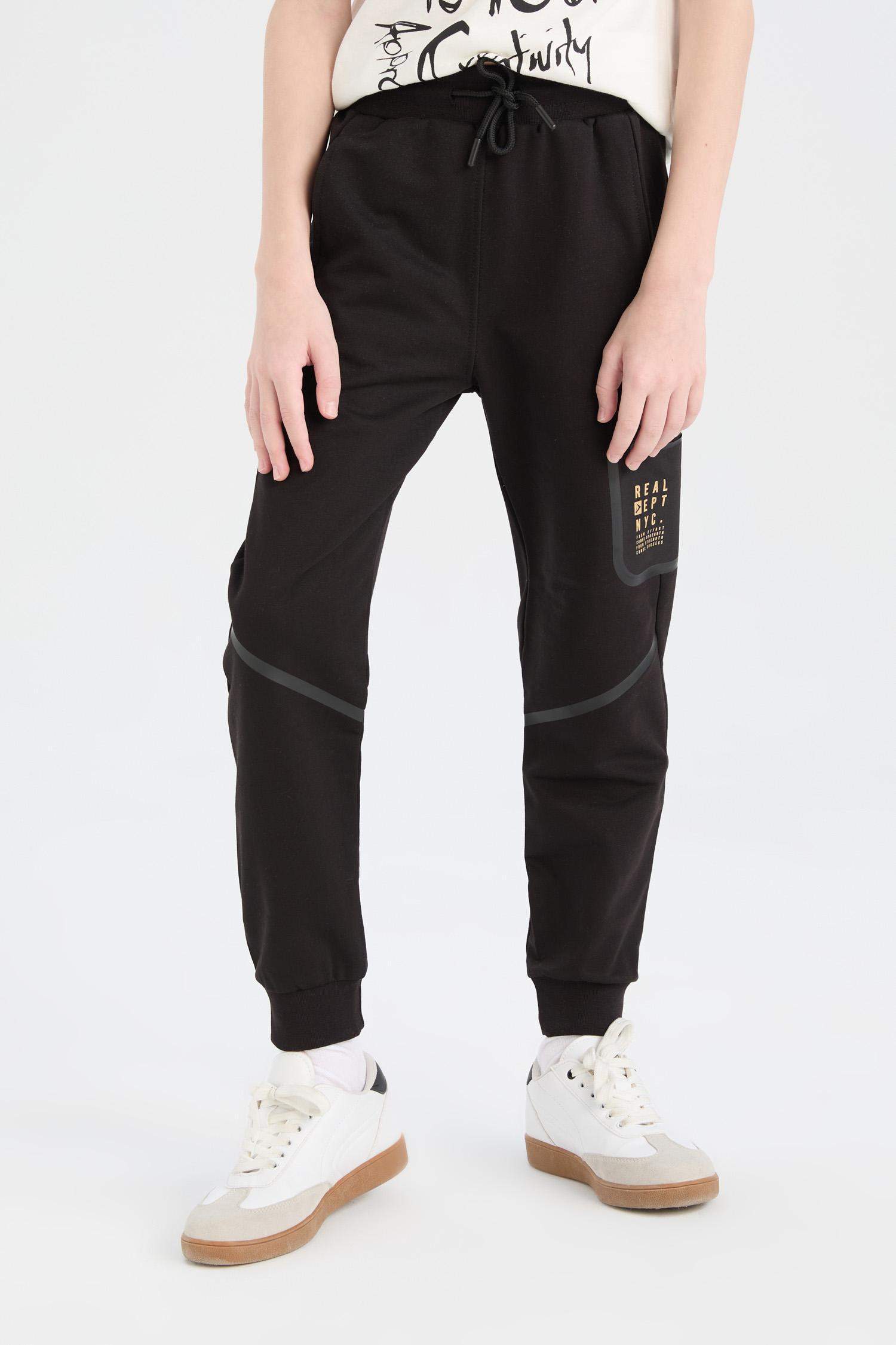 Erkek Çocuk Baskılı Beli Paçası Lastikli Eşofman Altı