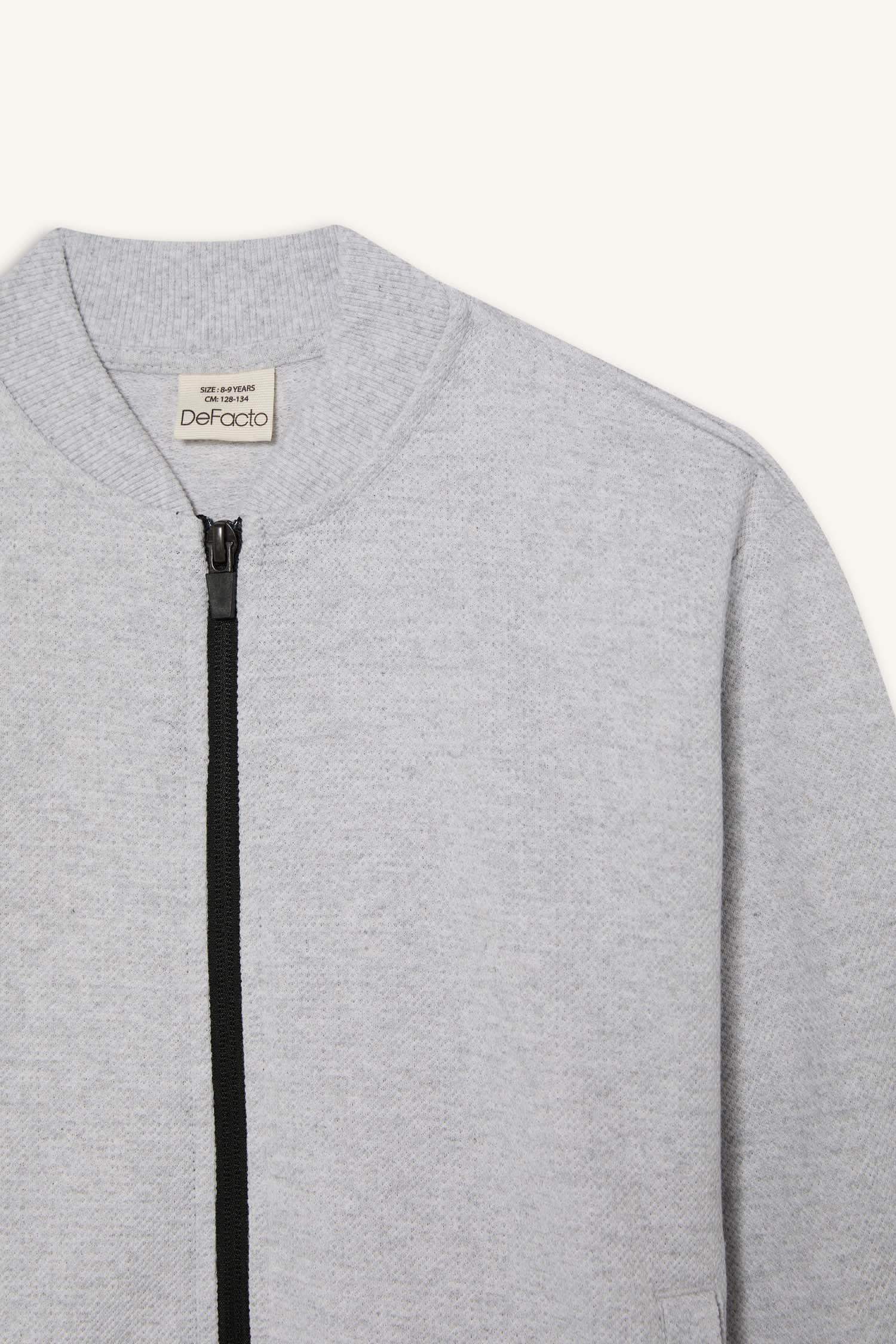 Baby Boy College Collar Bomber Pique Cardigan