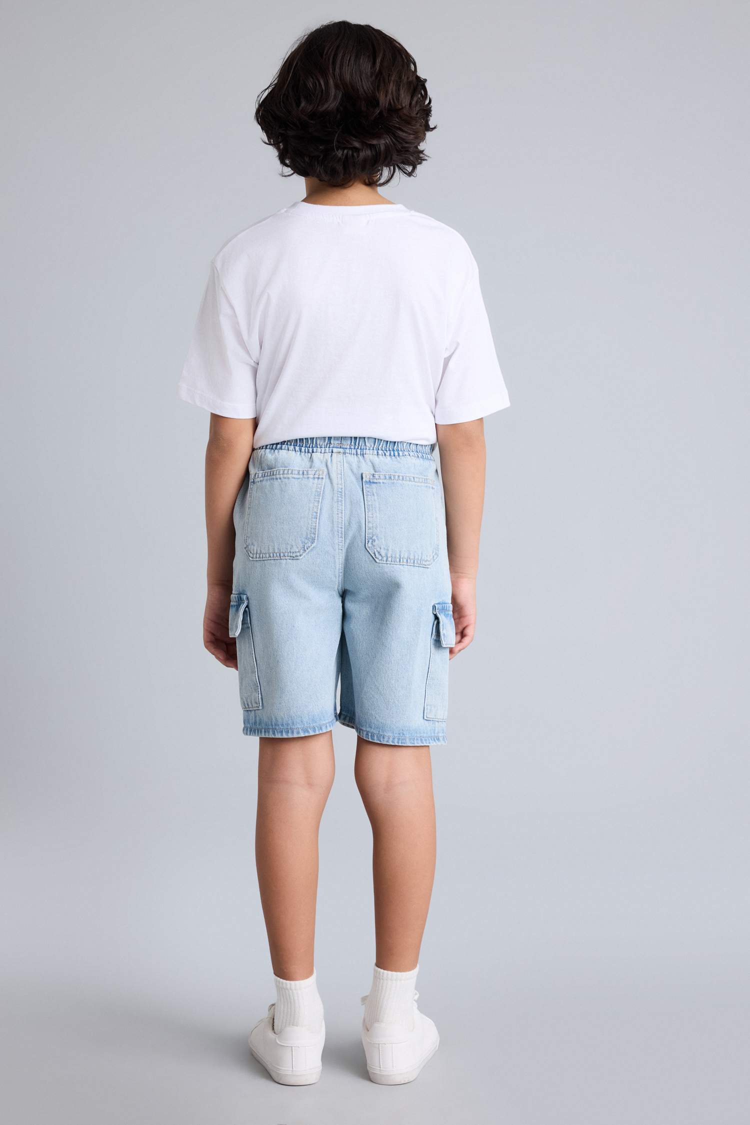 Blue BOYS & TEENS Boy Elastic Band Shorts 3505553 | DeFacto