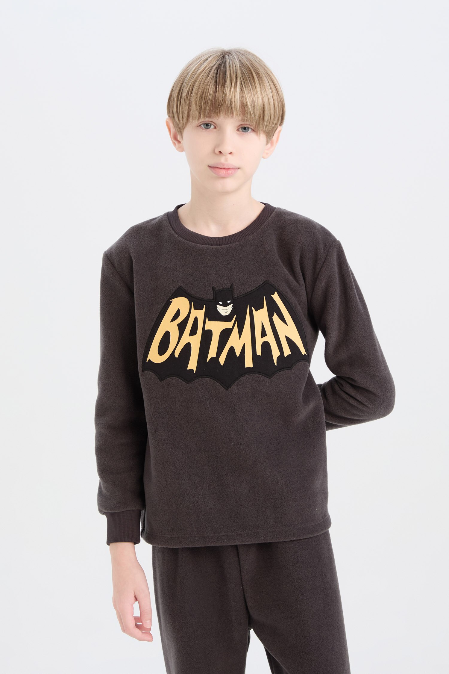 Pyjama Officiel Batman Pour Enfant - Noir 100% Coton - Manches Longues