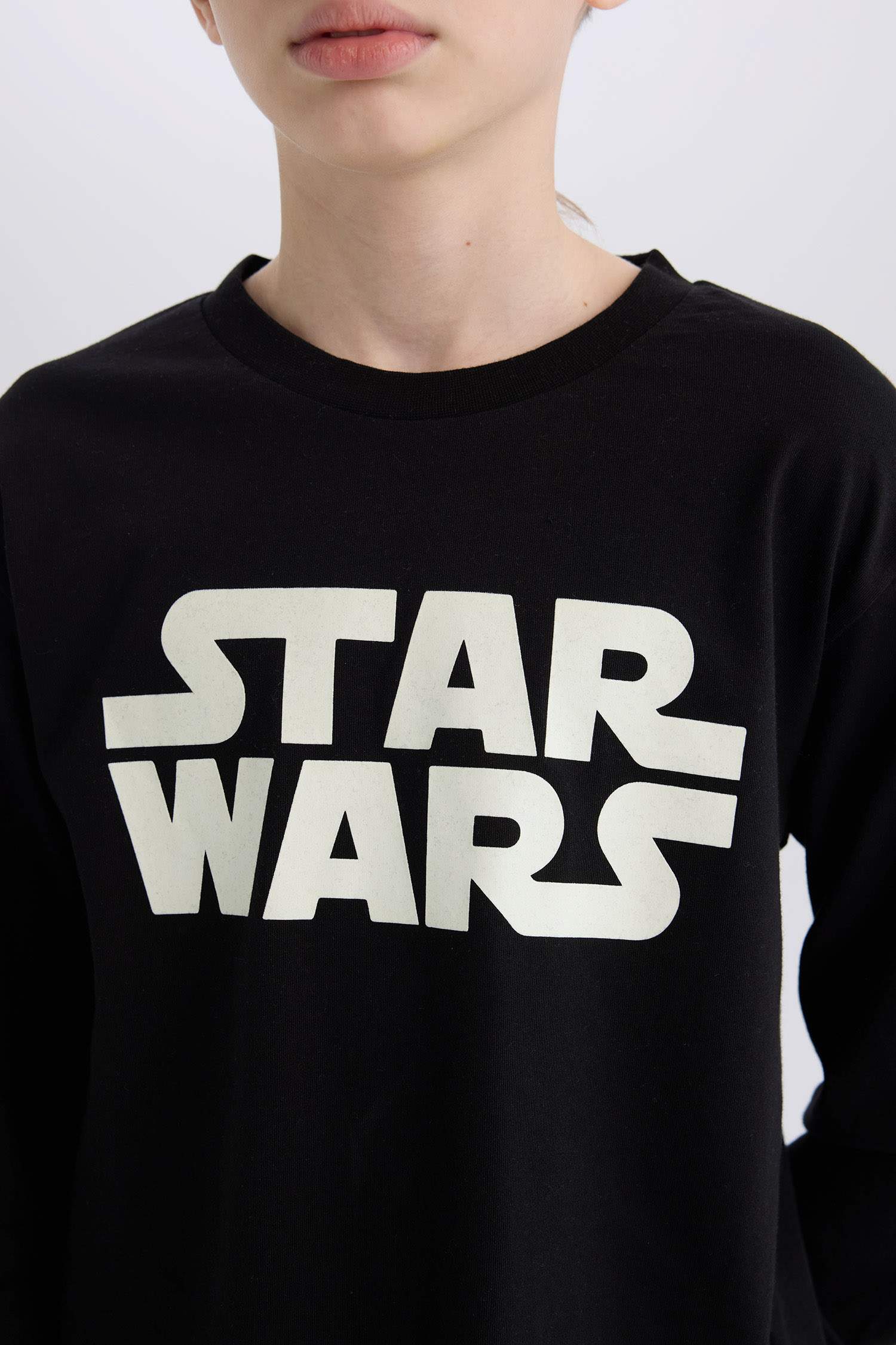 Boy Star Wars Long Sleeve Top Bottom 2 Piece Pajama Set